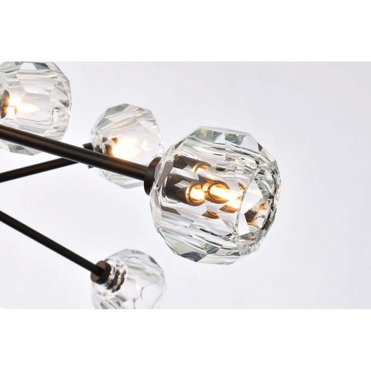 Shown in Black  finish and RC Clear crystal and Clear glass