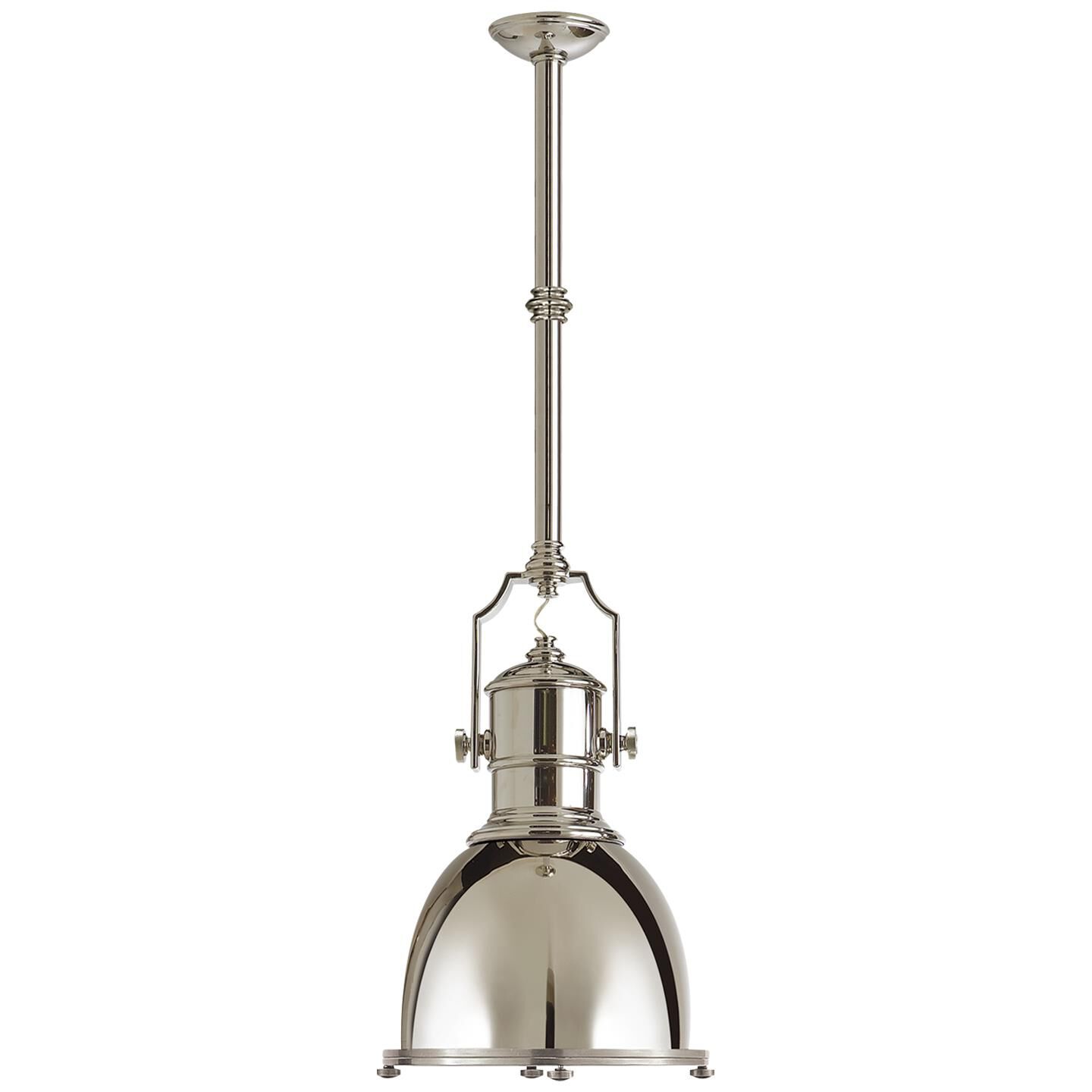 Shown in Polished Nickel finish and Polished Nickel shade
