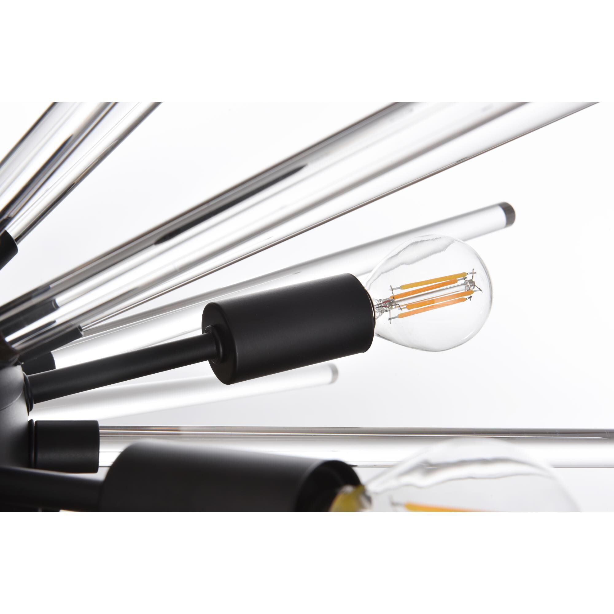 Sienna 36 Inch 10 Light Chandelier by Elegant Lighting