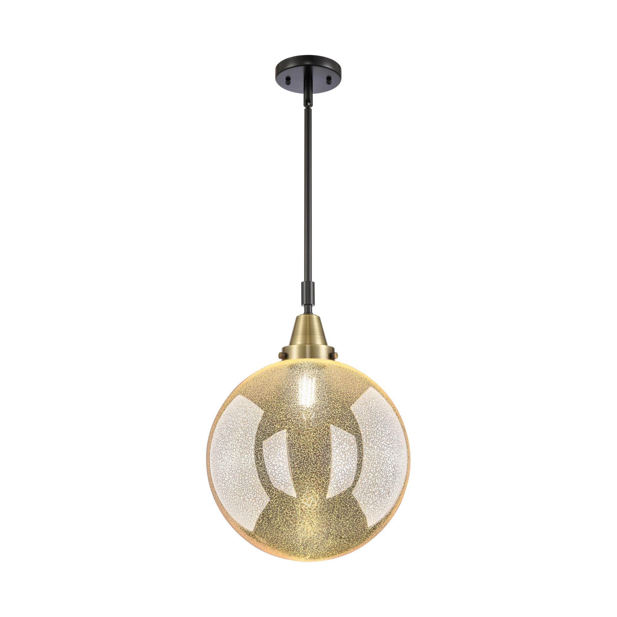 Shown in Black Antique Brass finish and Mercury glass