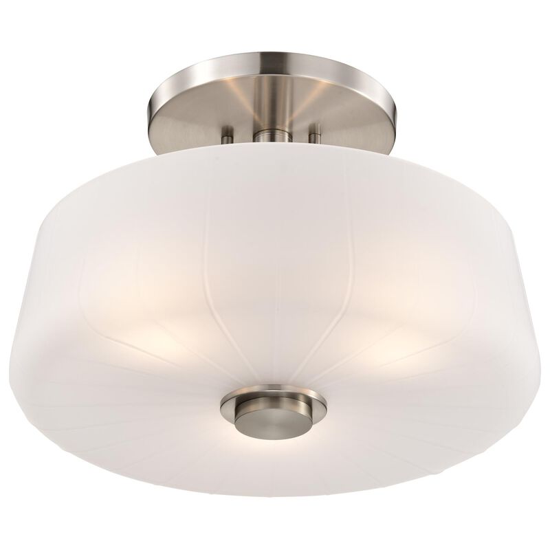 Lune 16 Inch Semi Flush Mount by Nuvo Lighting