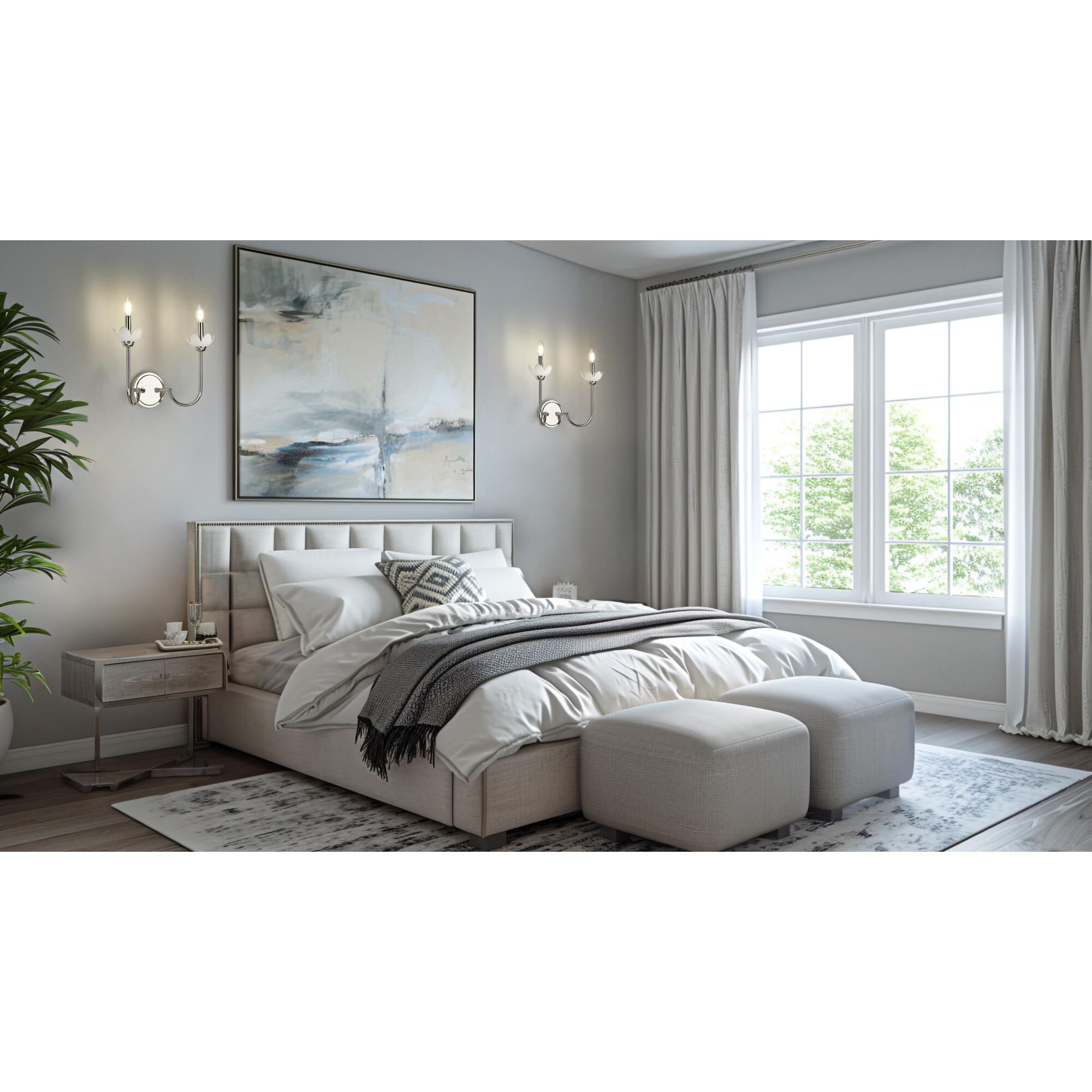 Shown in Polished Nickel finish and Clear Ribbed glass and Clear Ribbed shade