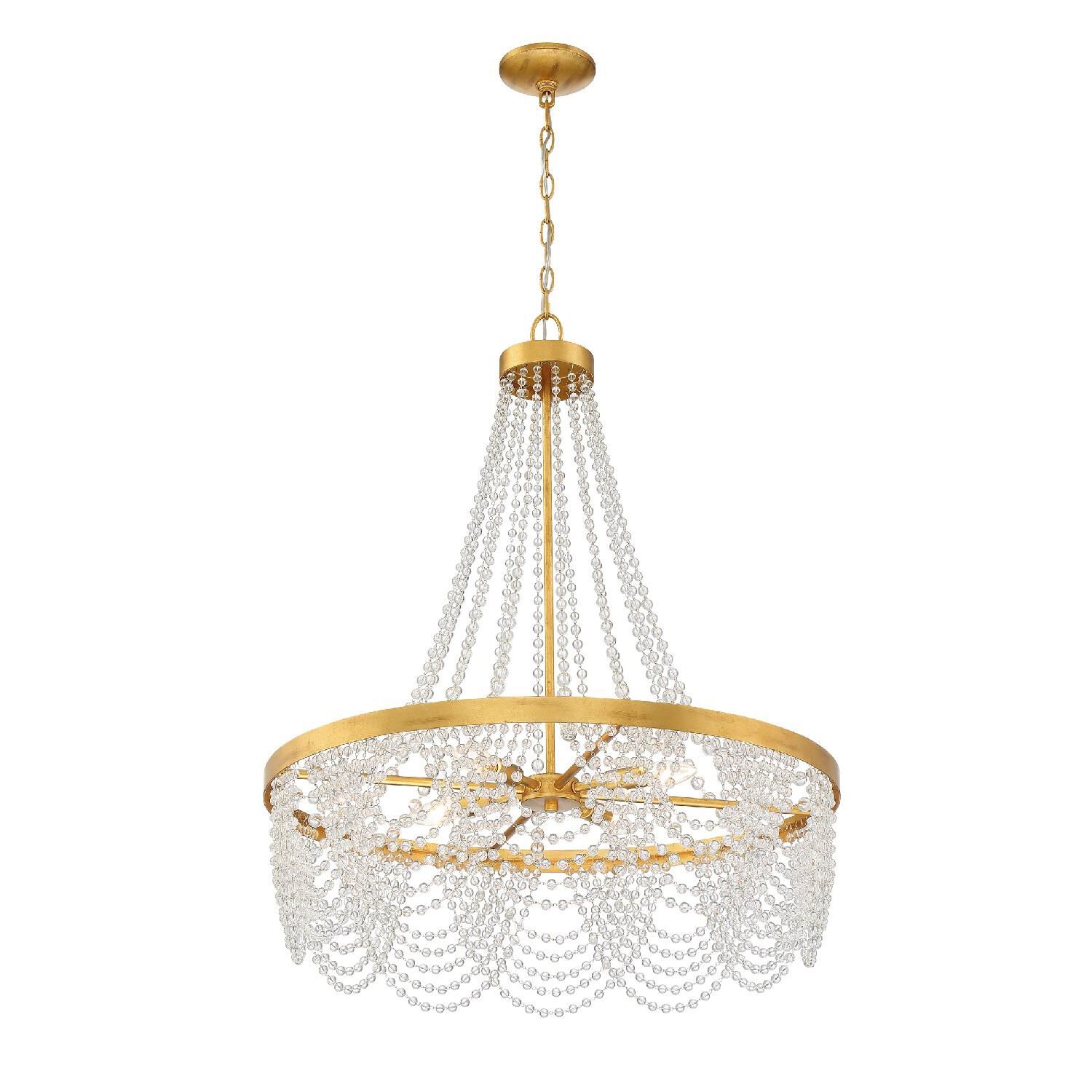 Fiona 27 Inch 4 Light Chandelier by Crystorama