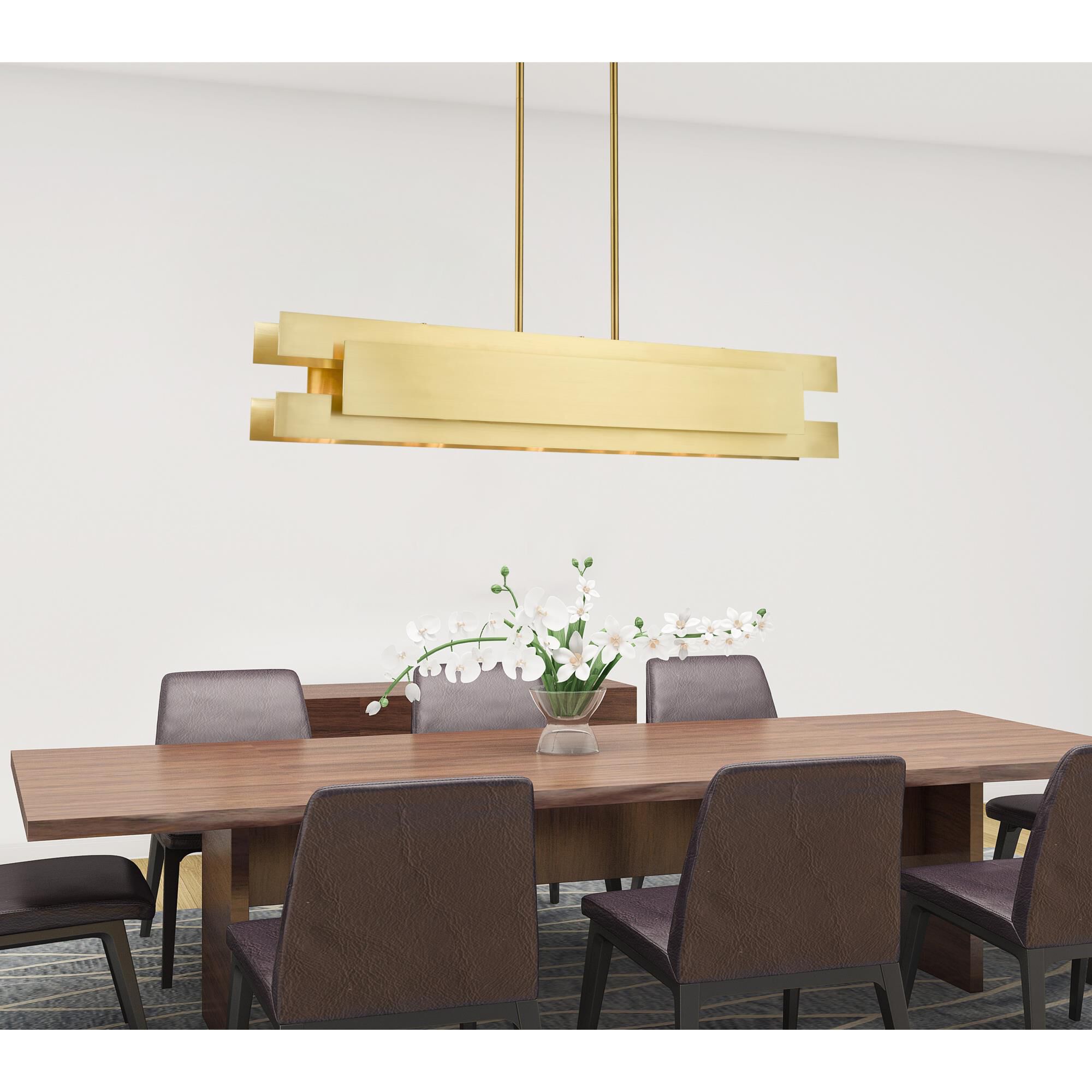 Varick 46 Inch 5 Light Linear Suspension Light by Livex Lighting
