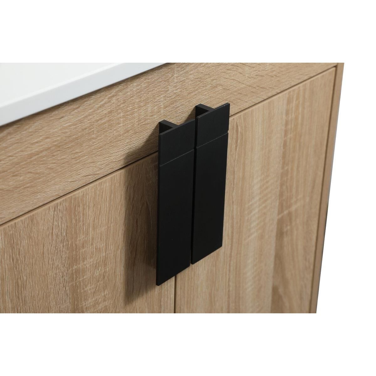 Shown in Mango Wood finish and Without Backsplash accent