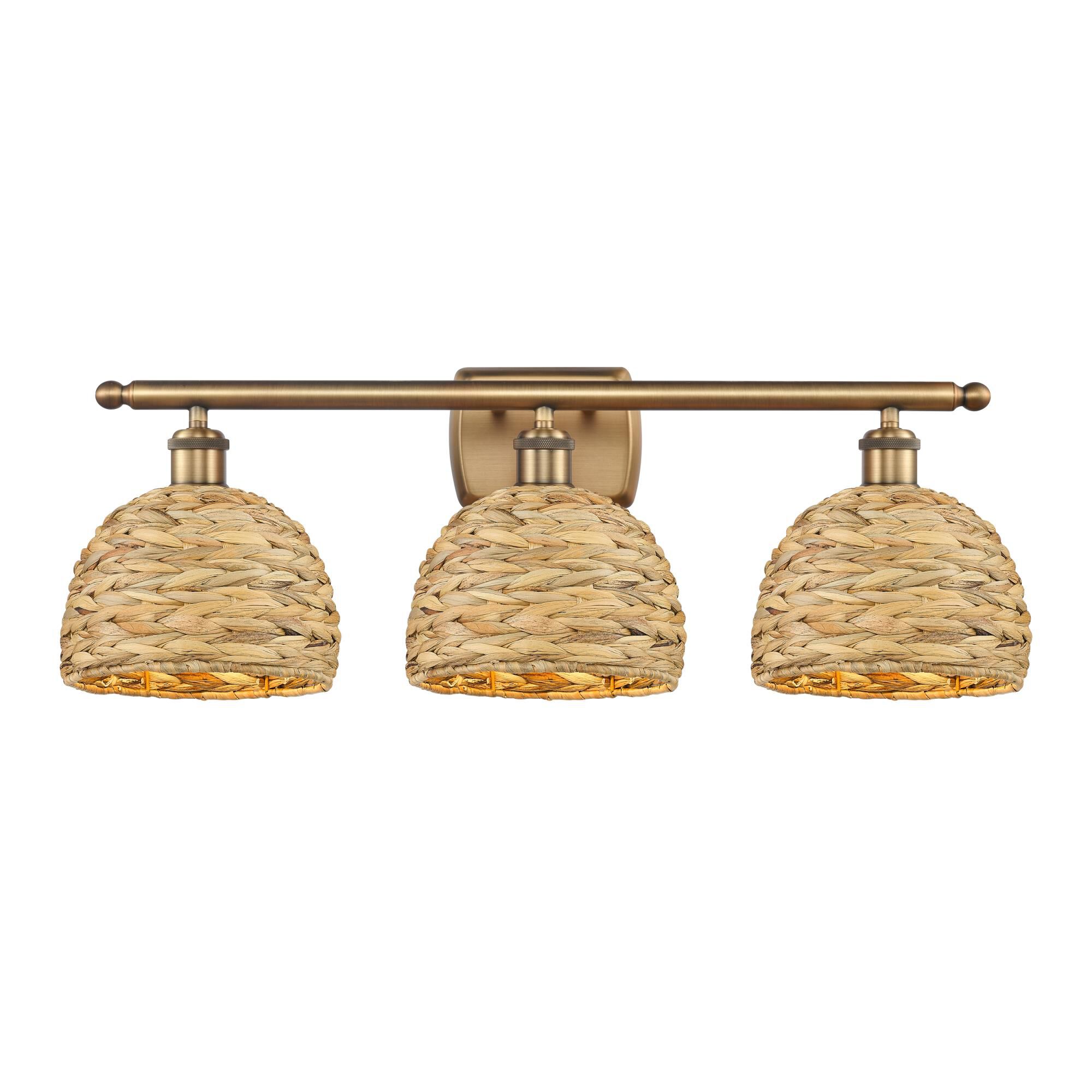 Bruno Marashlian Woven Rattan 28 Inch Bath Vanity Light by Innovations Lighting