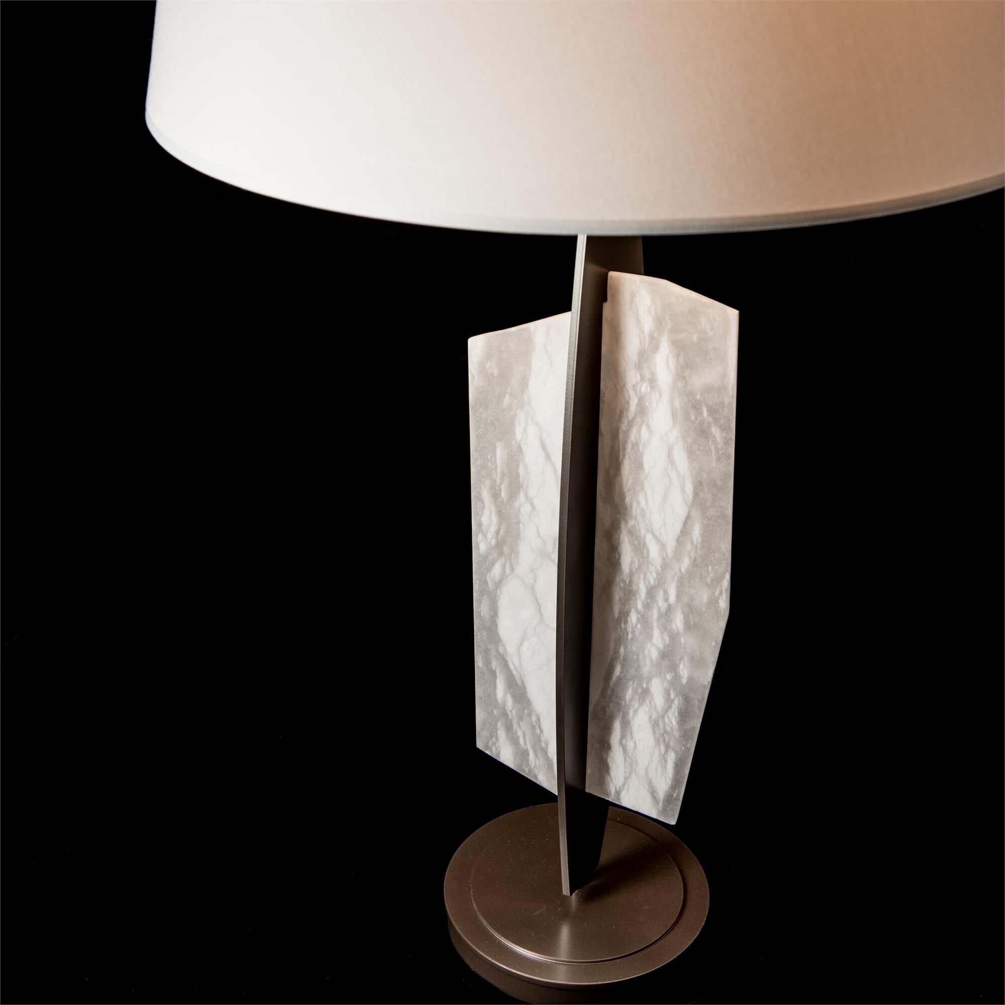 Shown in Dark Smoke finish and Natural Anna shade and Alabaster accent