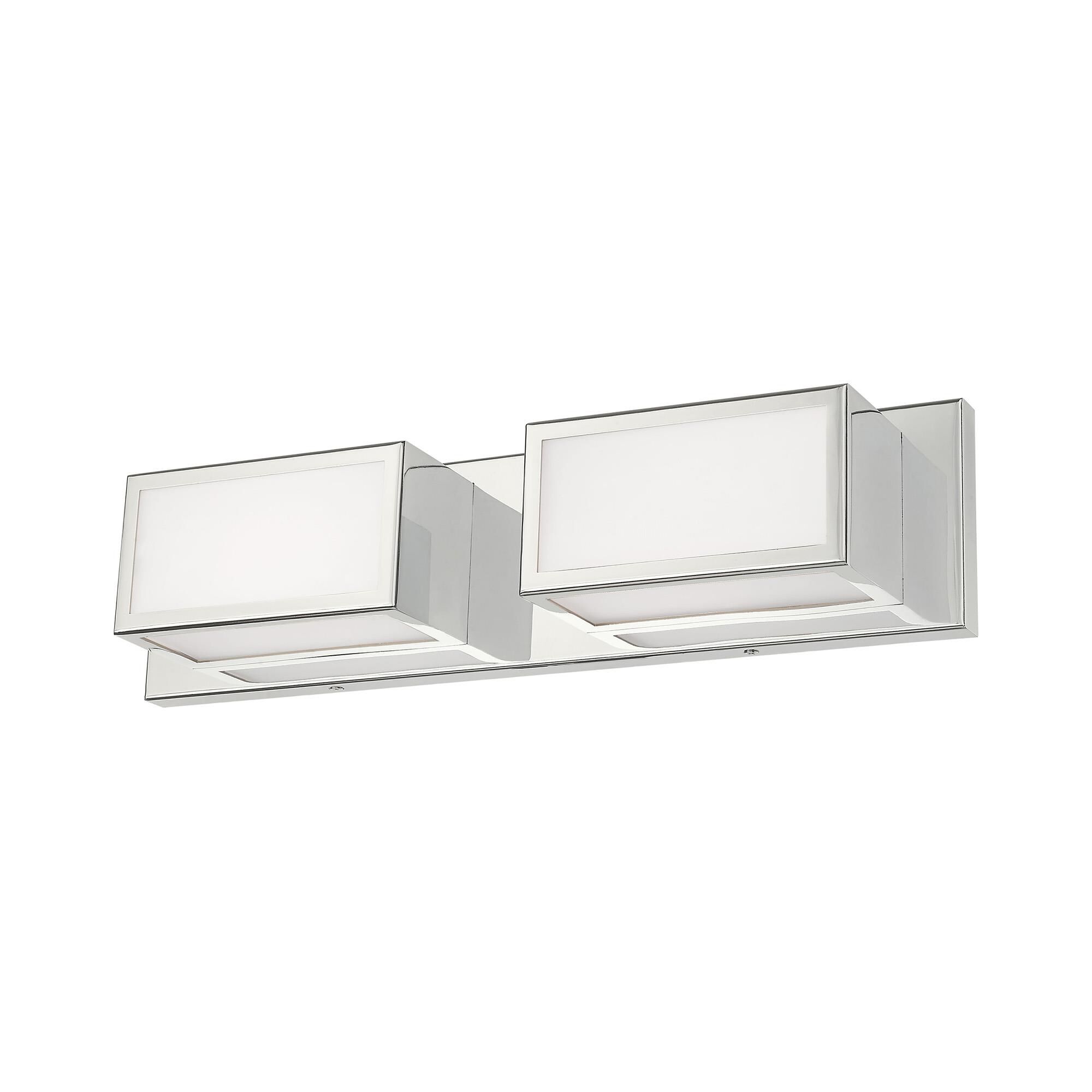 Shown in Polished Chrome finish and Hand Blown Satin Opal White glass