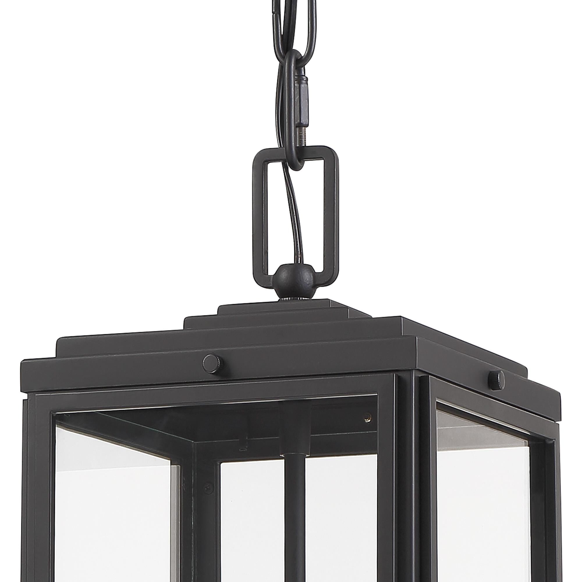 Shown in Matte Black finish and Clear glass and Clear Glass shade