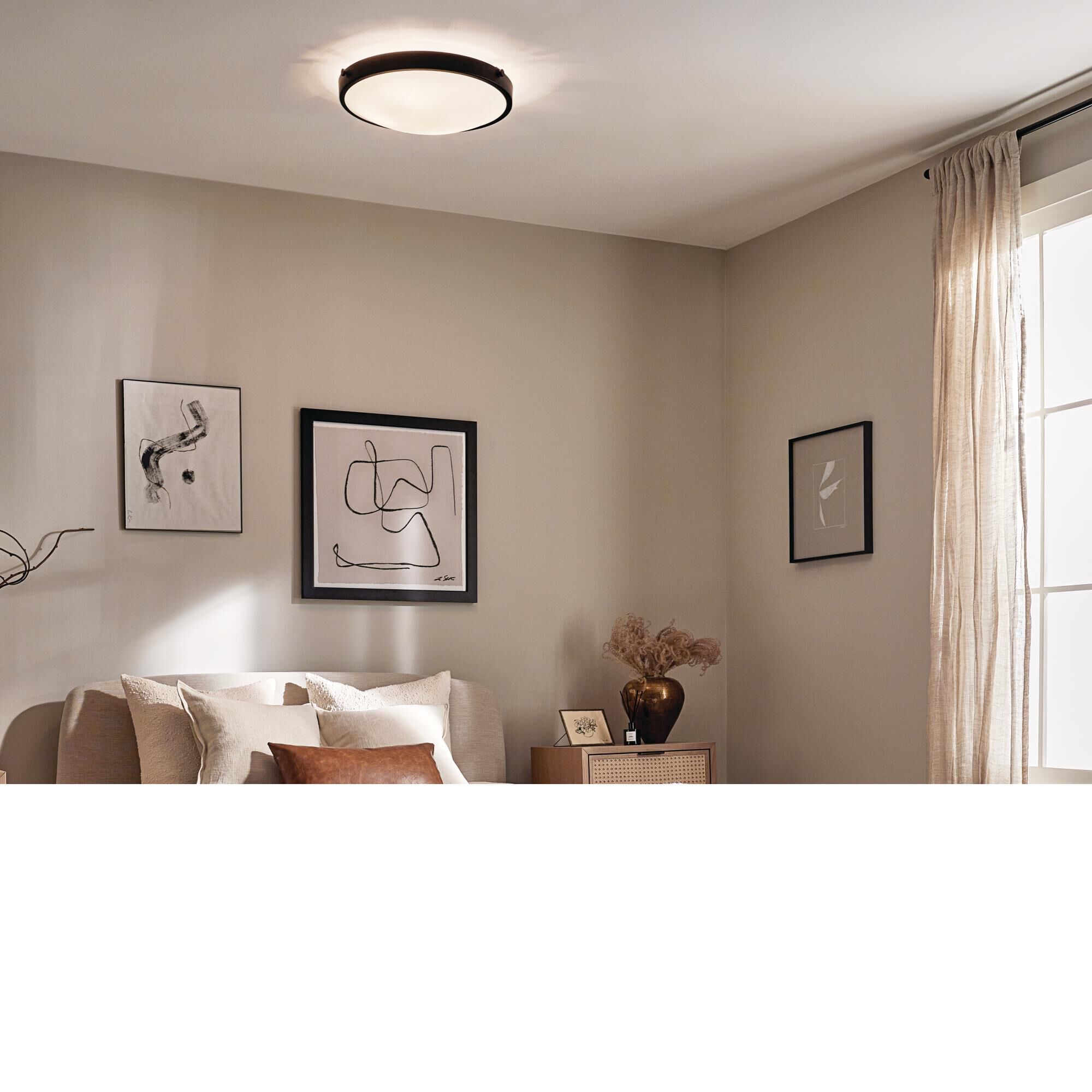 Lytham 17 Inch 3 Light Flush Mount by Kichler Lighting