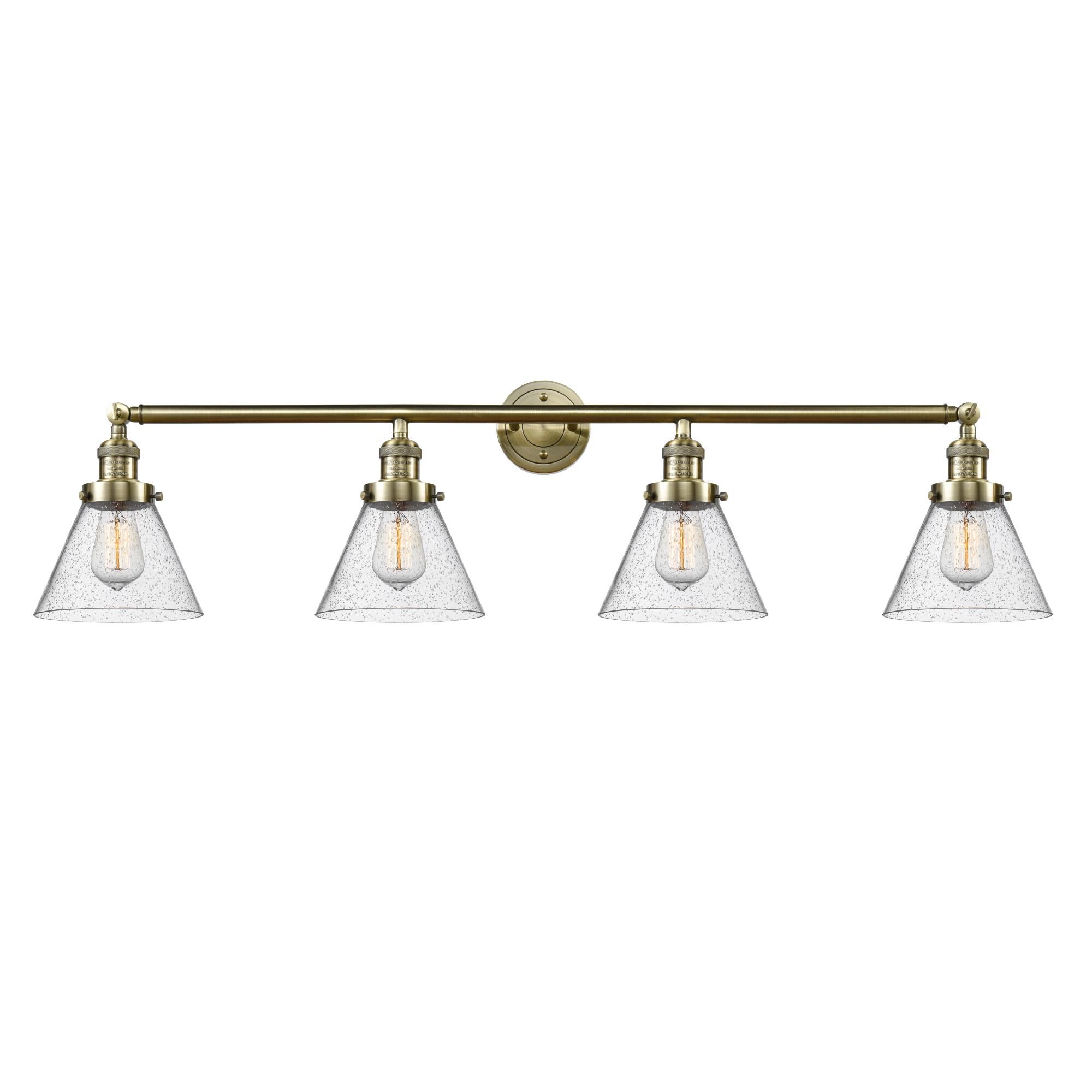Bruno Marashlian Large Cone 43 Inch 4 Light Bath Vanity Light by Innovations Lighting