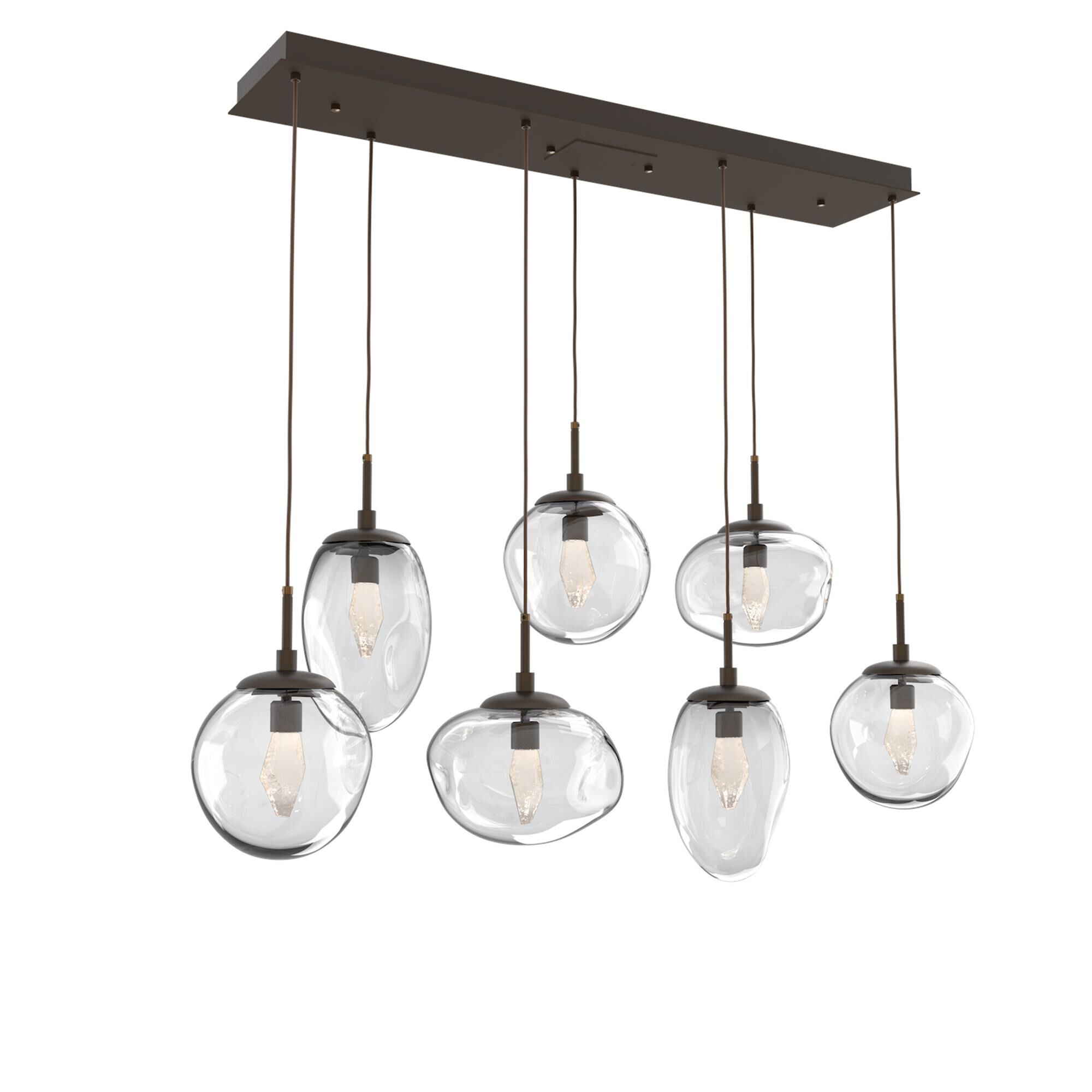 Shown in Flat Bronze finish and Geo Inner Clear Outer glass
