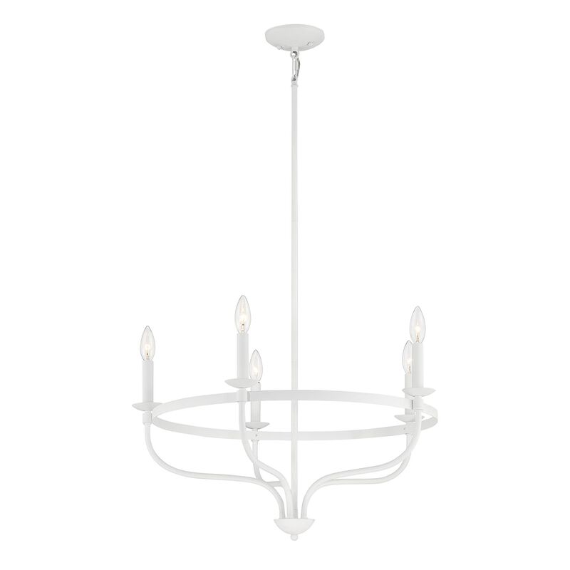 26 Inch 5 Light LED Chandelier by Meridian Lighting