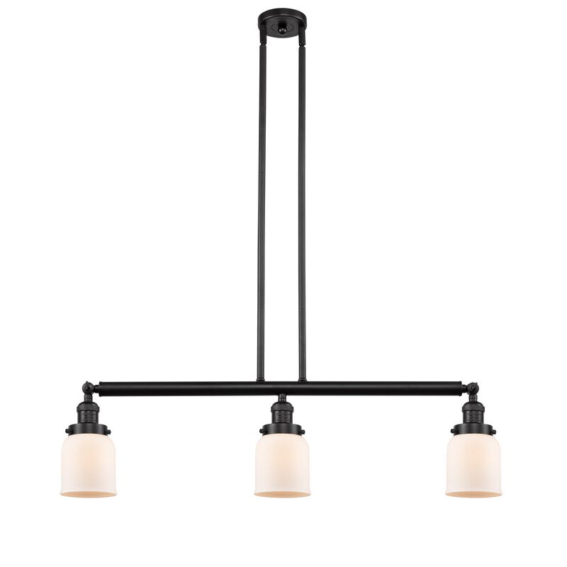 Bruno Marashlian Small Bell 36 Inch 3 Light Linear Suspension Light by Innovations Lighting