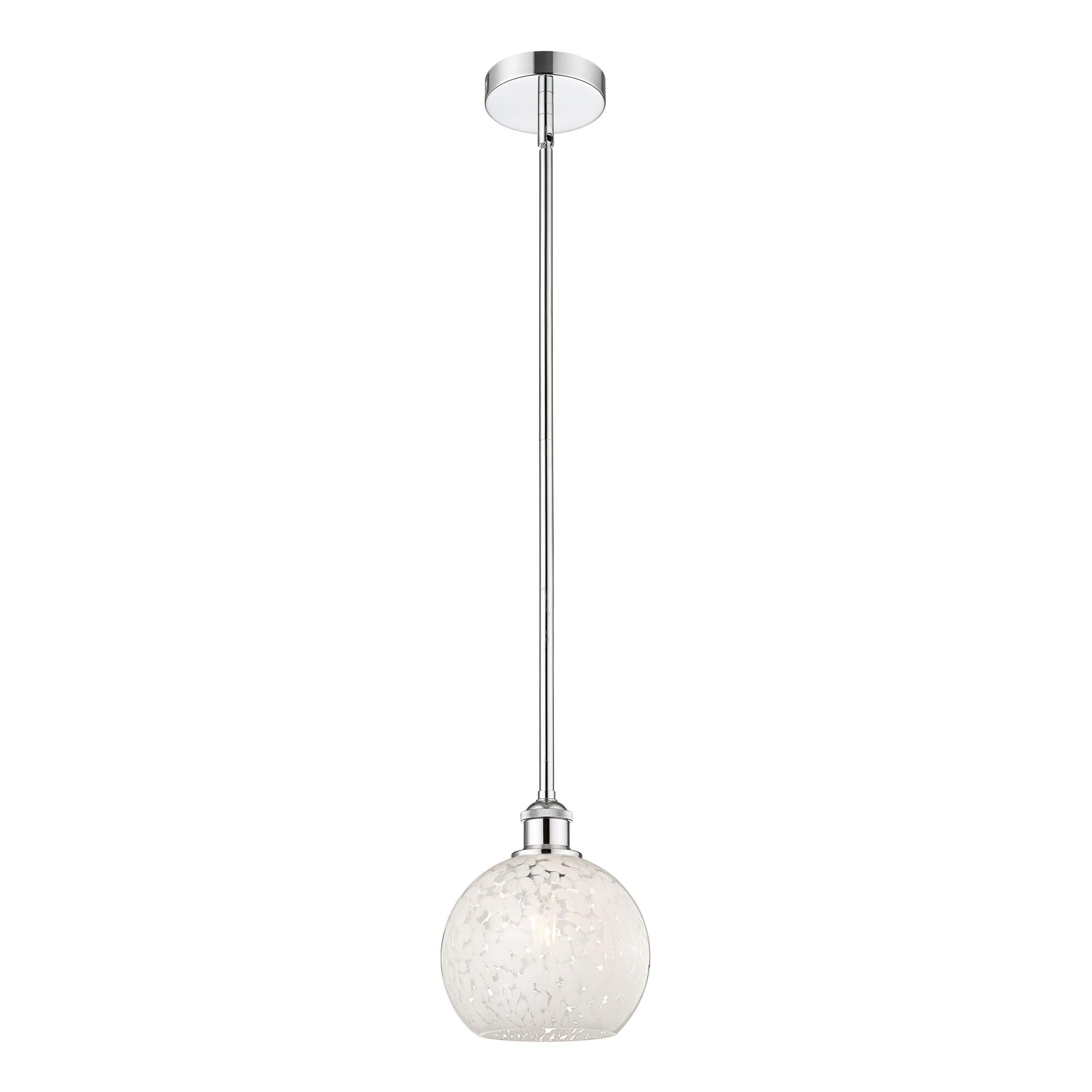 Bruno Marashlian White Mouchette 8 Inch Mini Pendant by Innovations Lighting