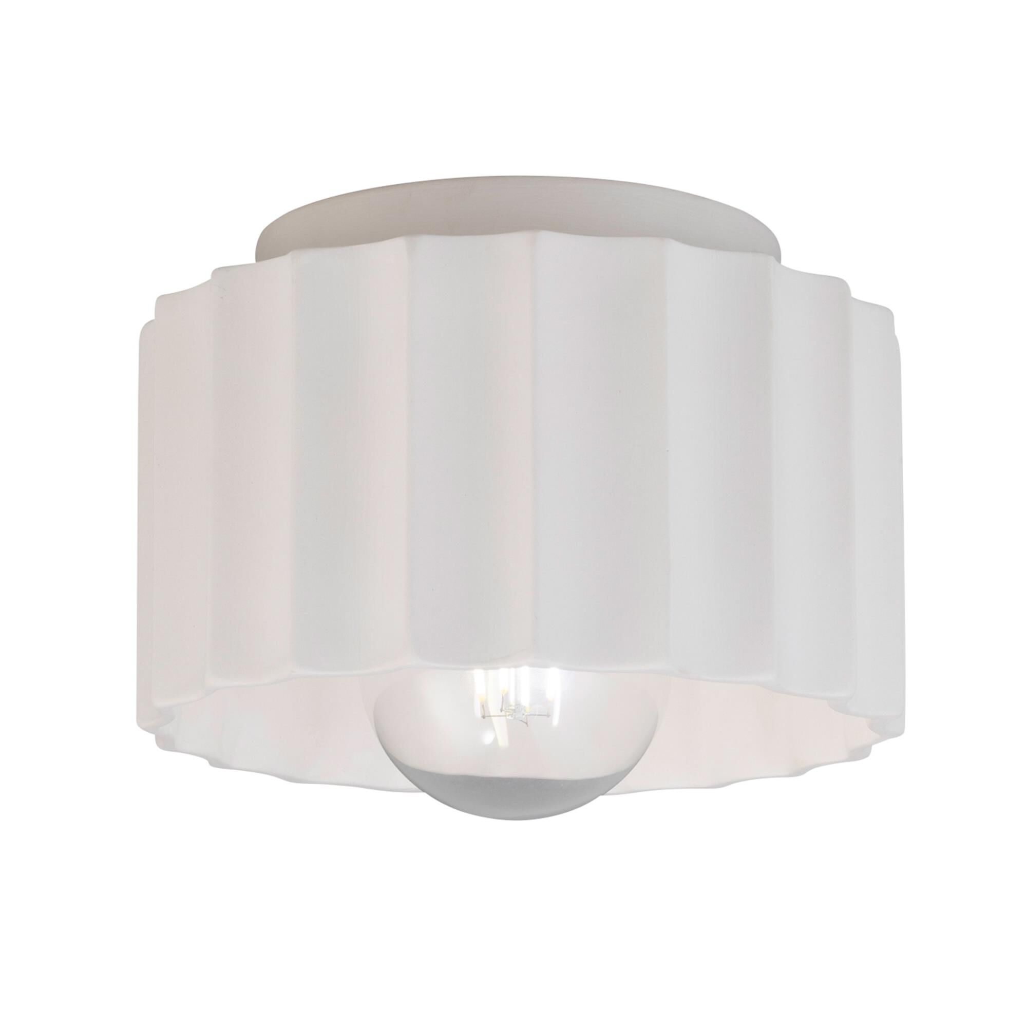 Radiance 8 Inch 1 Light Flush Mount by Justice Design Group
