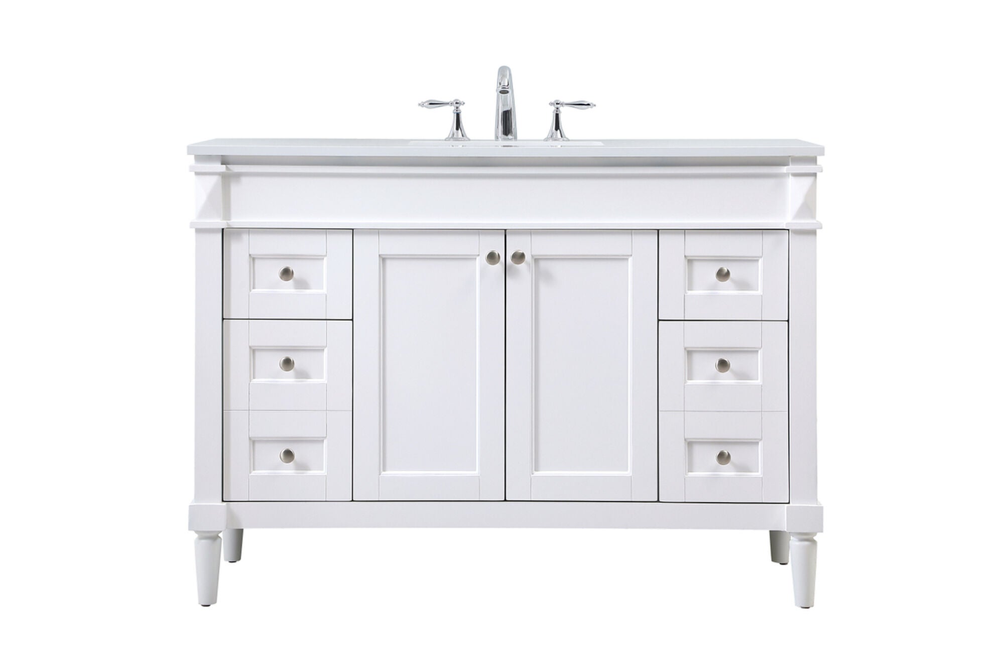 Shown in White finish
