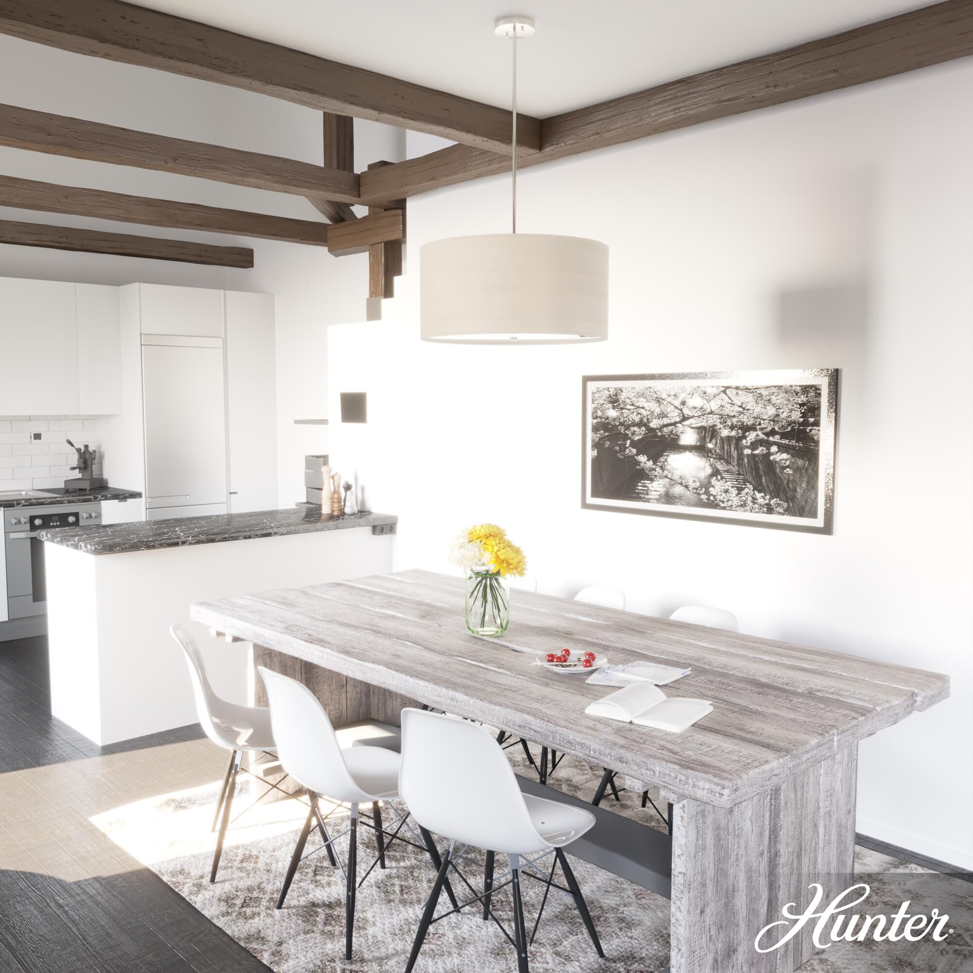 Shown in Bleached Alder finish