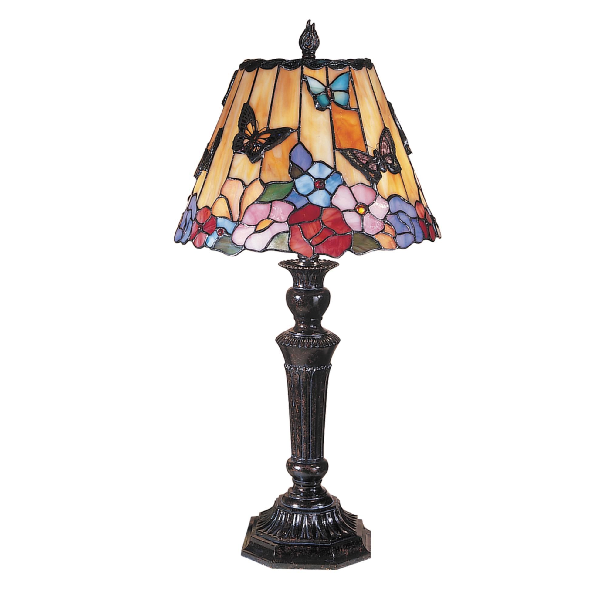 Butterfly Peony Table Lamp by Dale Tiffany
