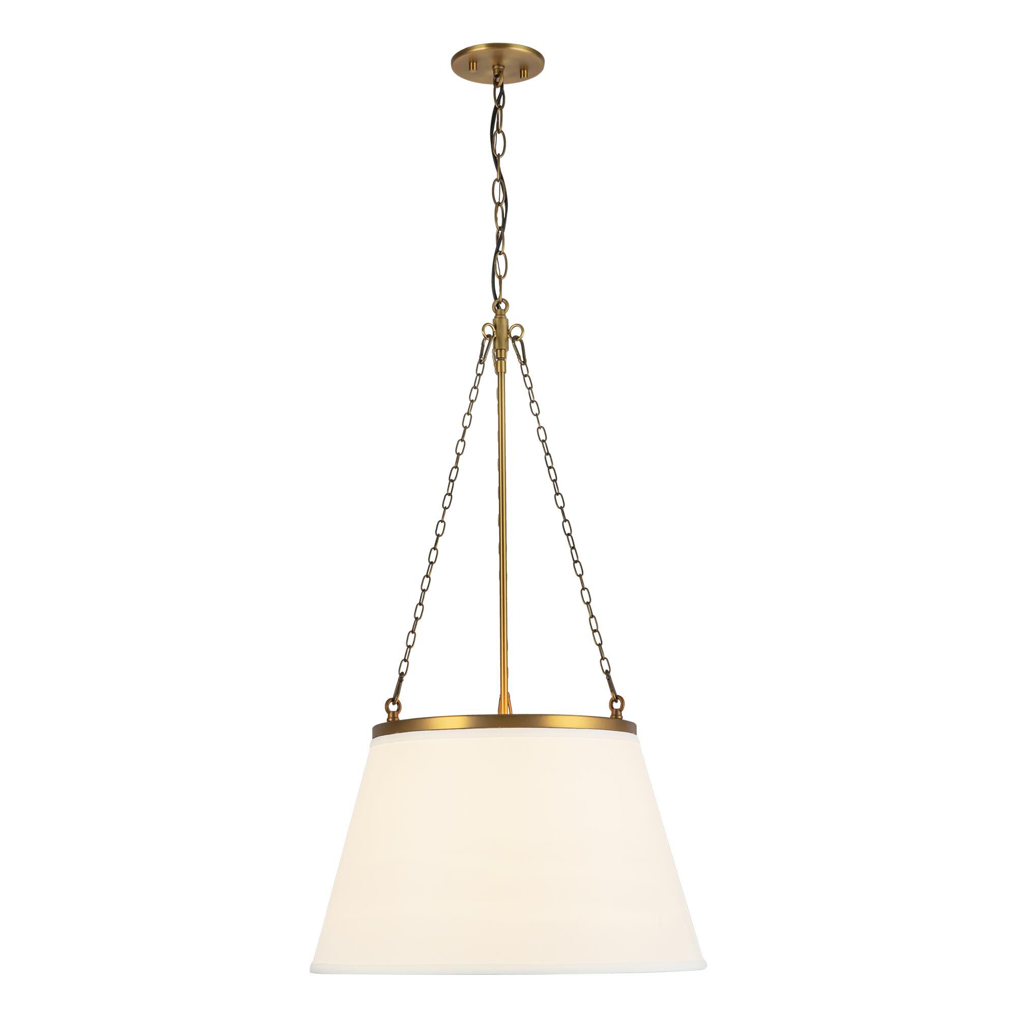 Shown in Aged Gold And White Linen finish