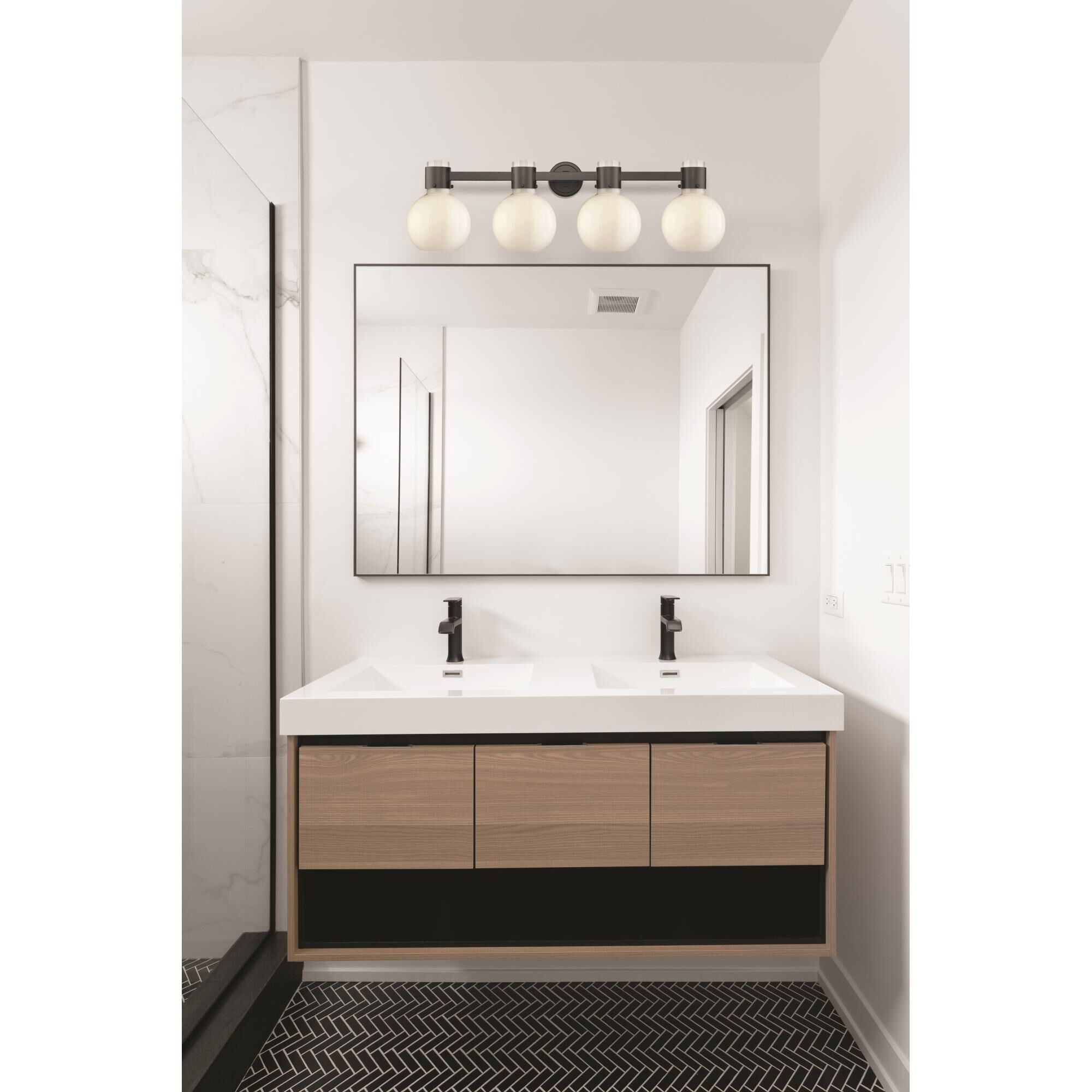Bruno Marashlian Lawton Sphere 34 Inch Bath Vanity Light by Innovations Lighting