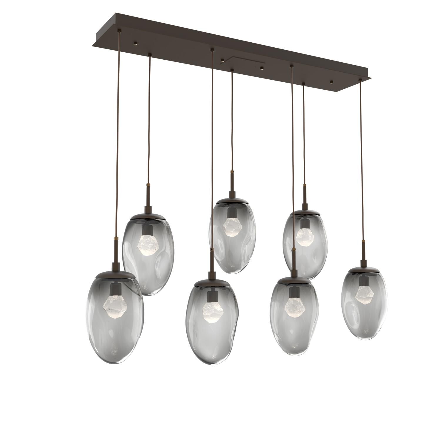 Levi Wilson Nebula 50 Inch 7 Light LED Linear Suspension Light by Hammerton Studio