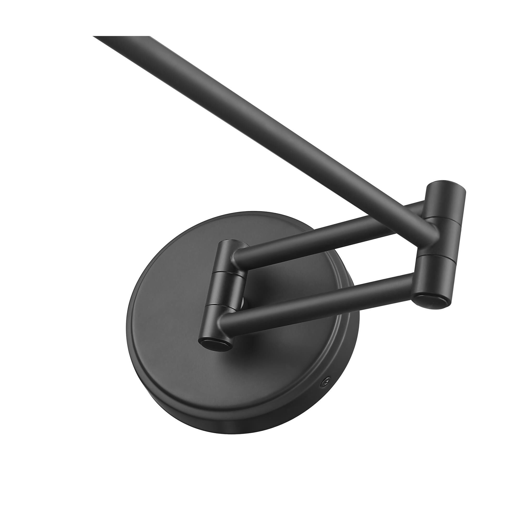 Shown in Matte Black finish and White glass