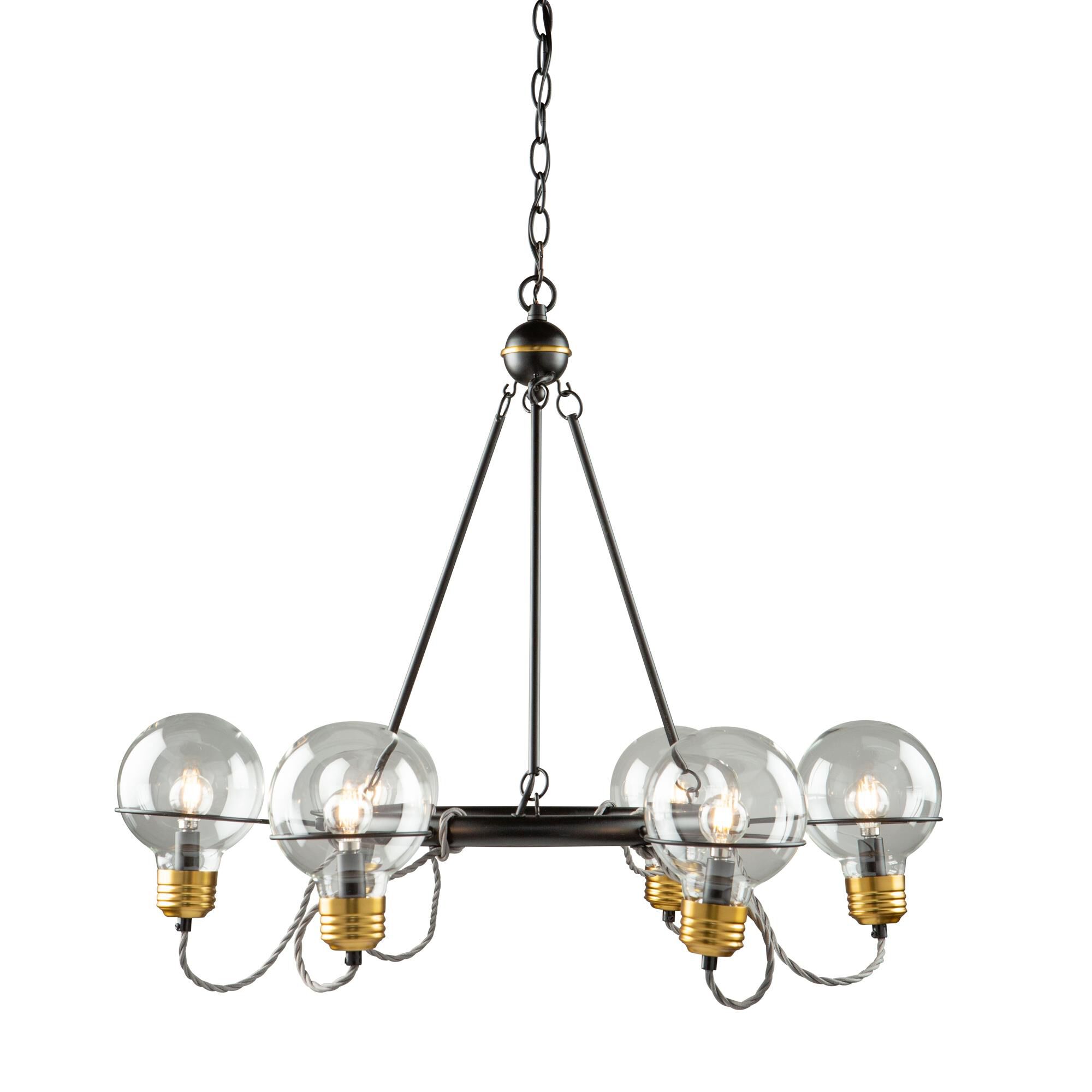 Martina 28 Inch 6 Light Chandelier by Artcraft