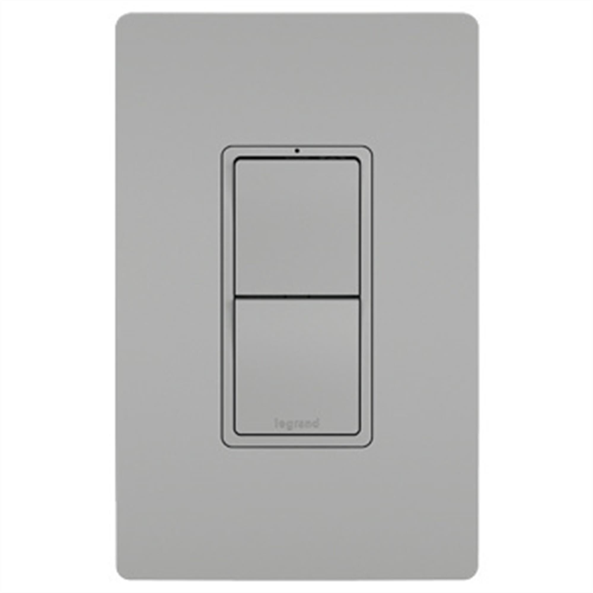 Shown in Gray finish and 1 Gang accent