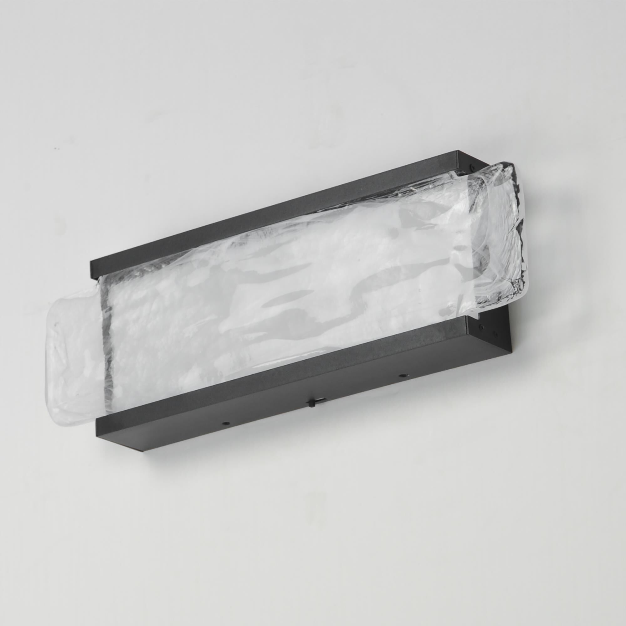 Shown in Black finish and White Spiral glass