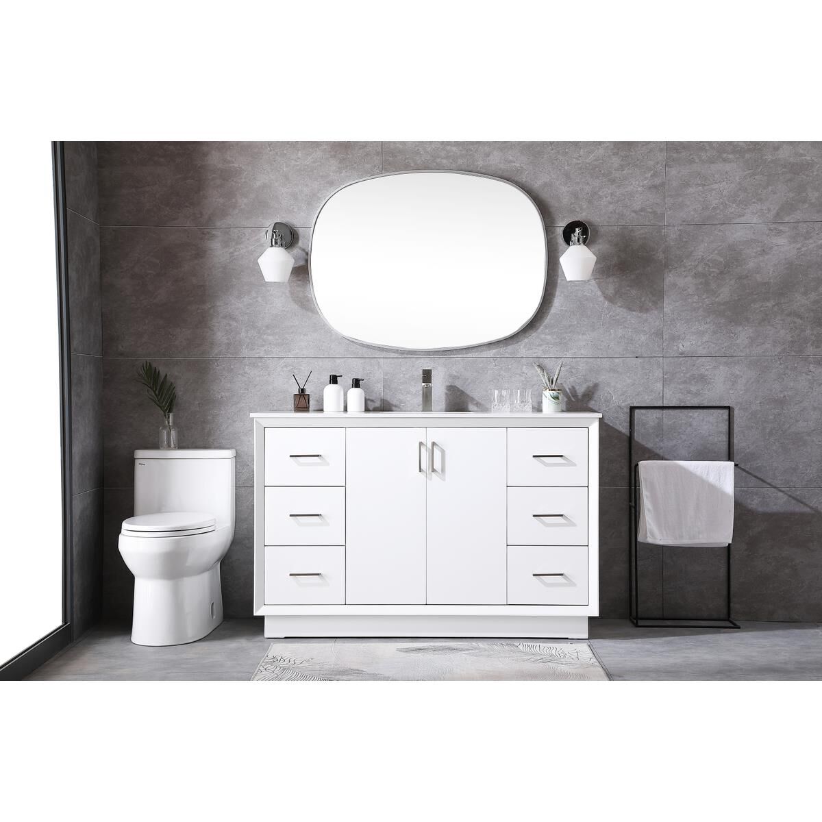 Hayes 54 Inch Bath Vanity by Elegant Decor