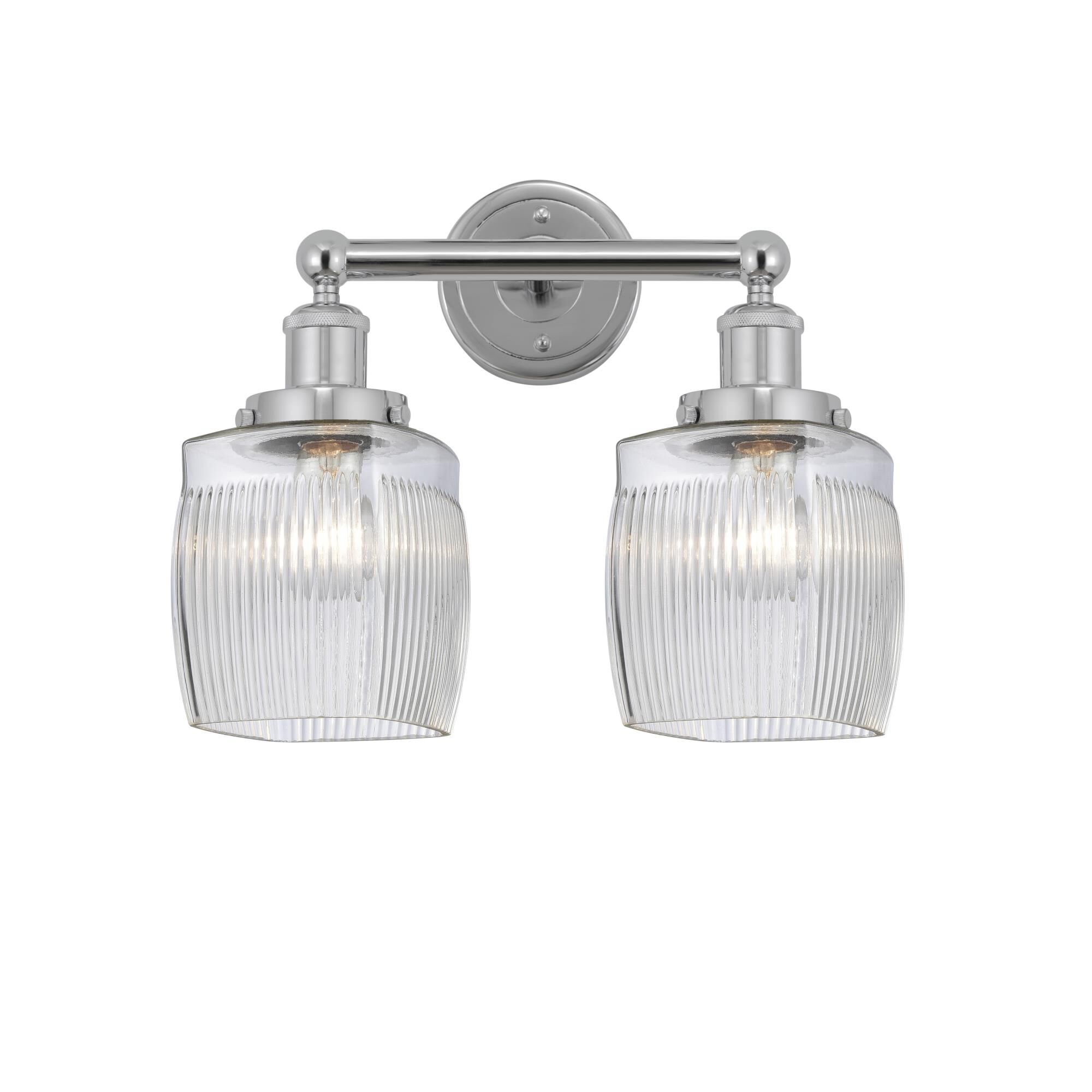Shown in Polished Chrome, Clear Crackle finish and Clear Crackle glass and Clear Crackle Glass shade