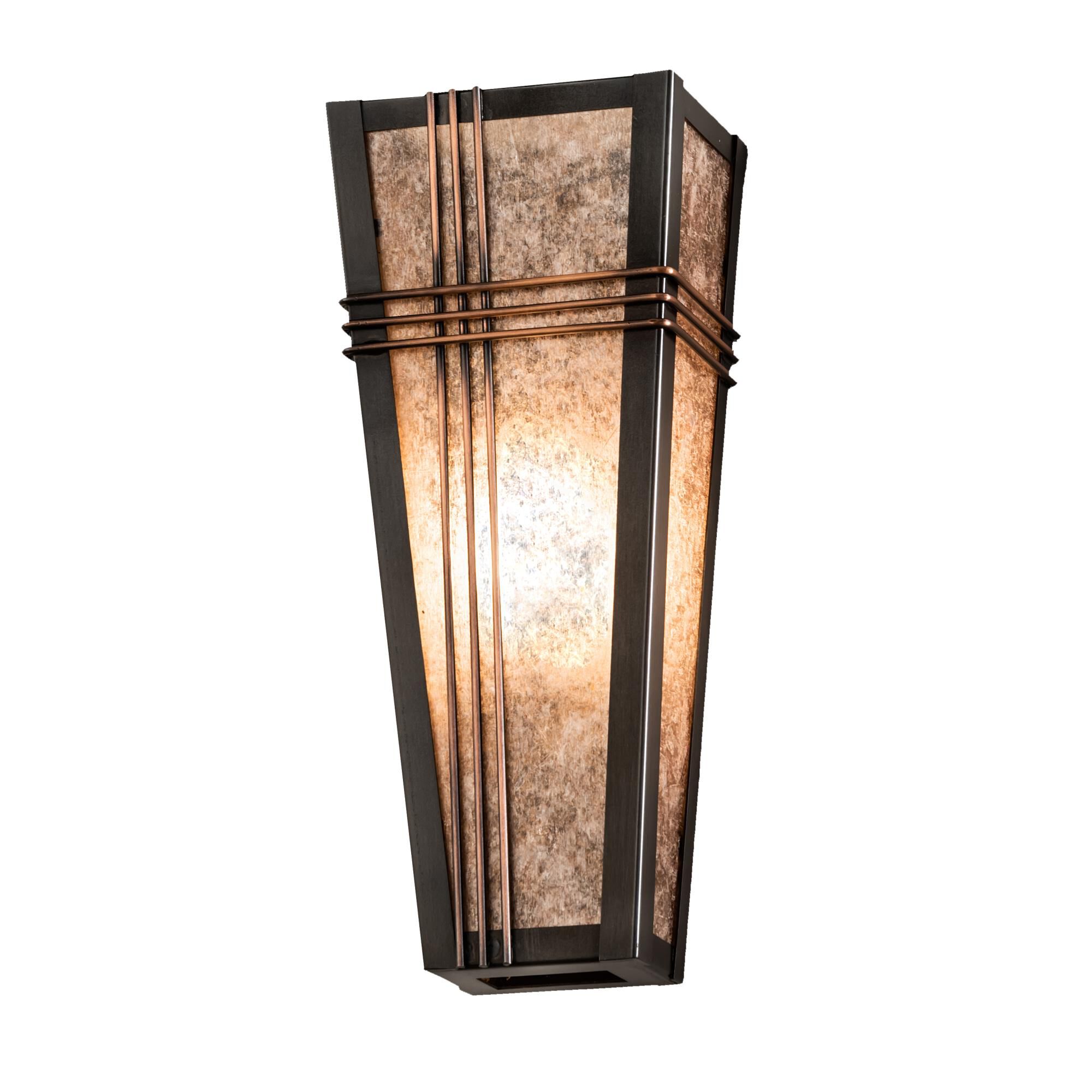 Shown in Craftsman Brown Finish finish and Silver Mica glass