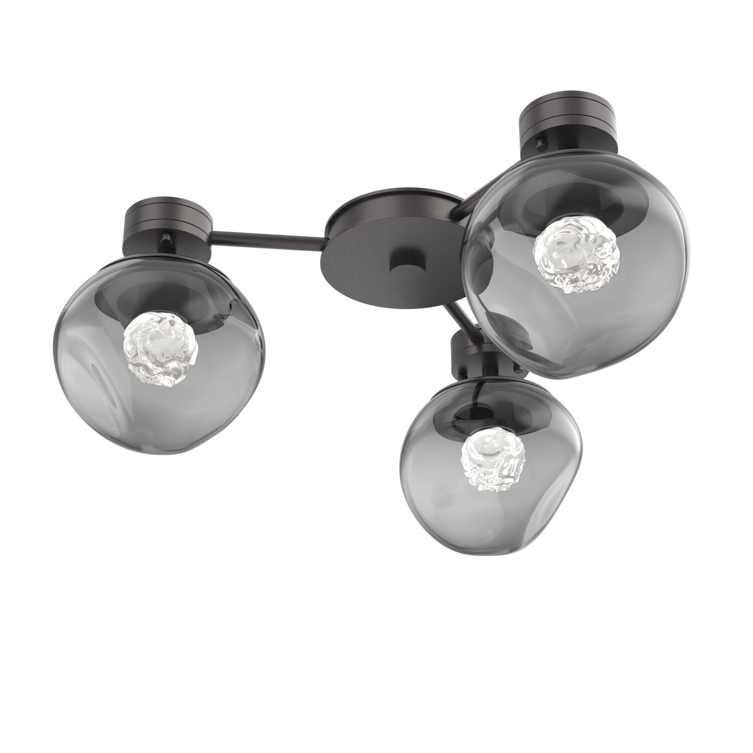 Shown in Graphite finish and Smoke with Rounded Gem glass