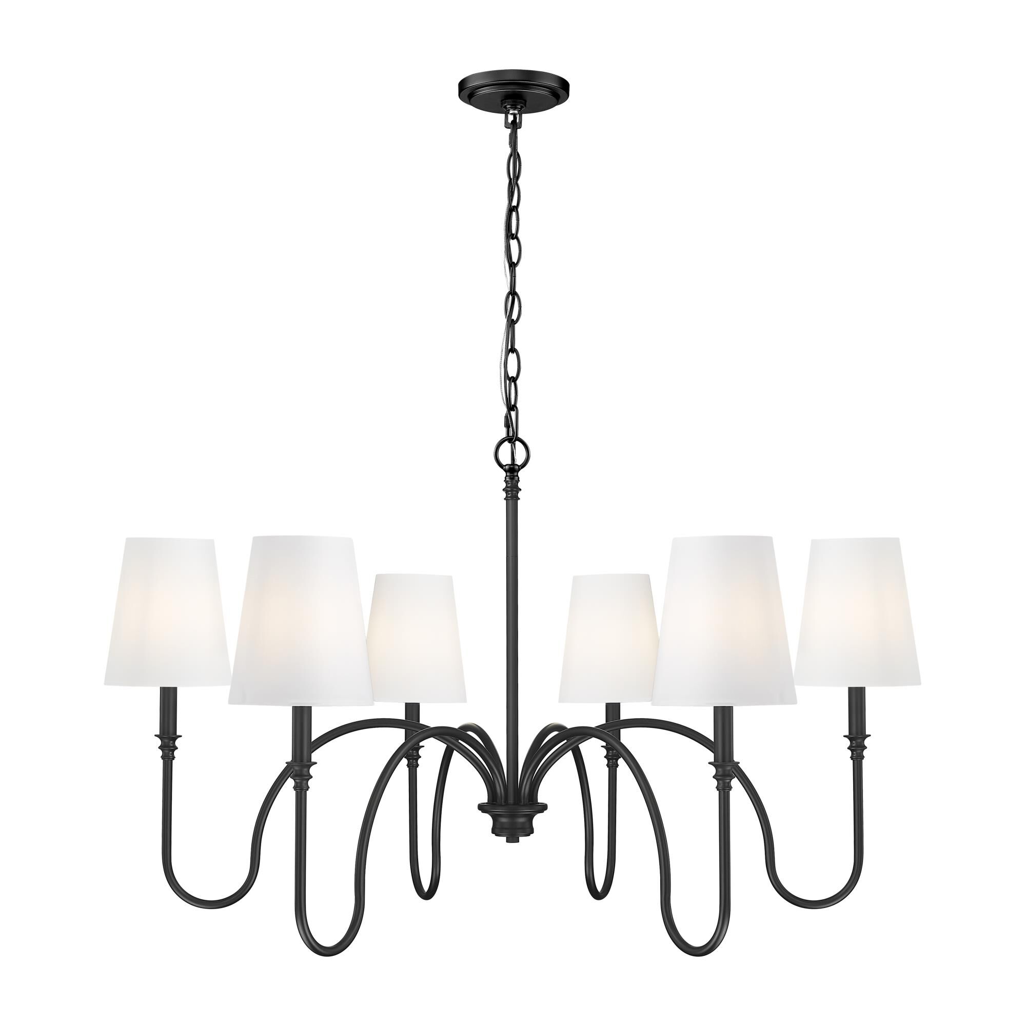 Shown in Matte Black finish and White glass