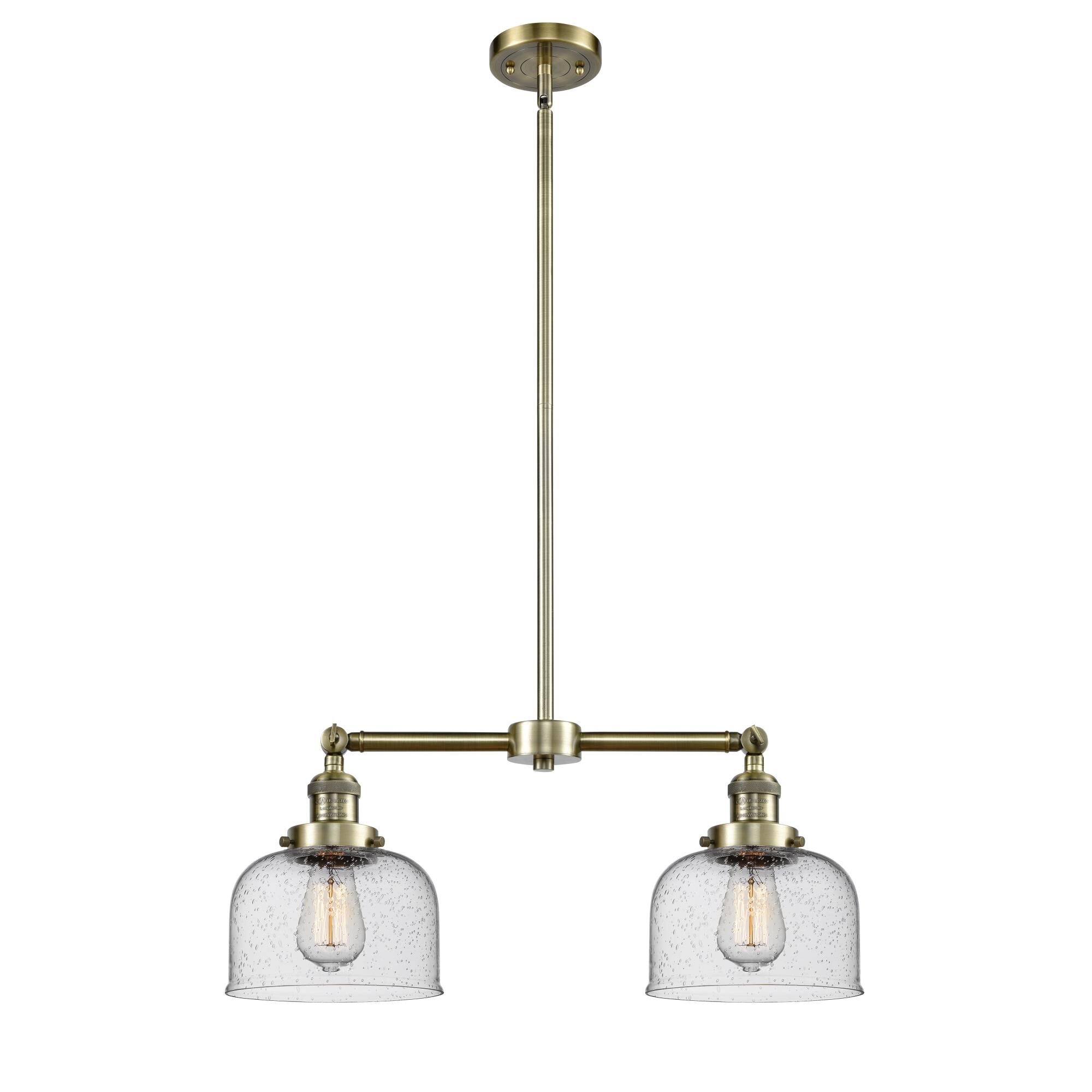 Bruno Marashlian Large Bell 21 Inch 2 Light Mini Chandelier by Innovations Lighting