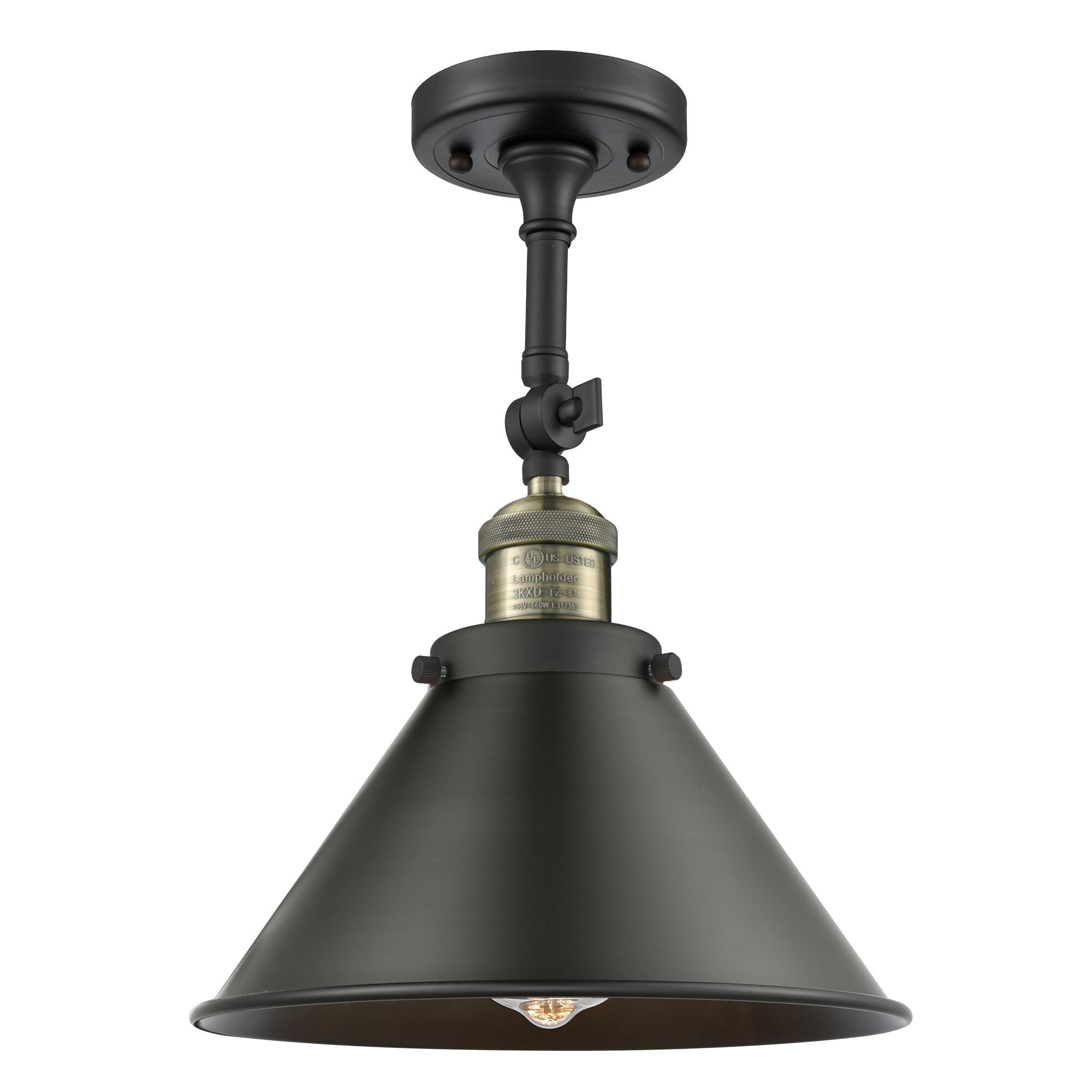 Bruno Marashlian Briarcliff 10 Inch 1 Light Semi Flush Mount by Innovations Lighting