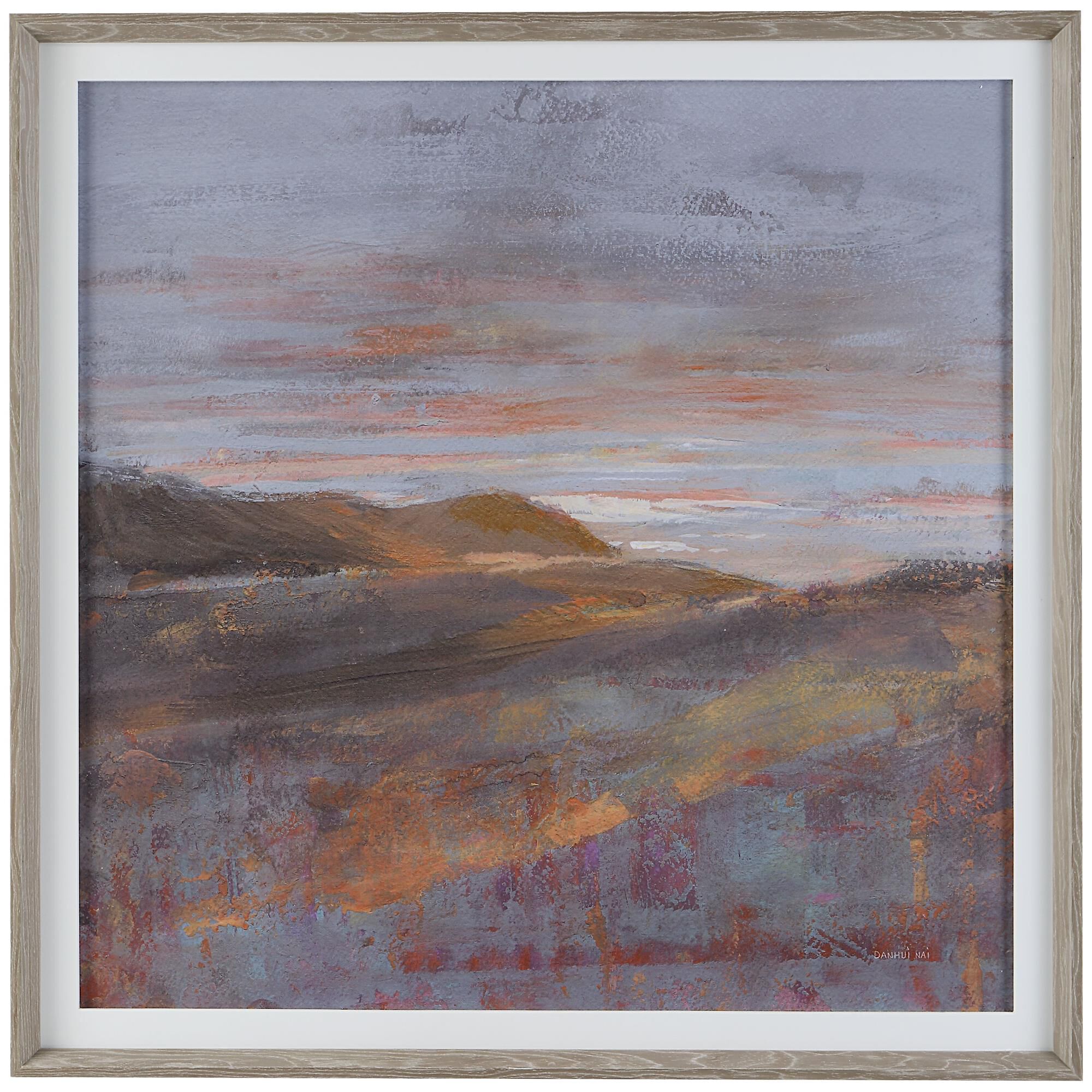 Dawn On The Hills Framed Print Print by Uttermost