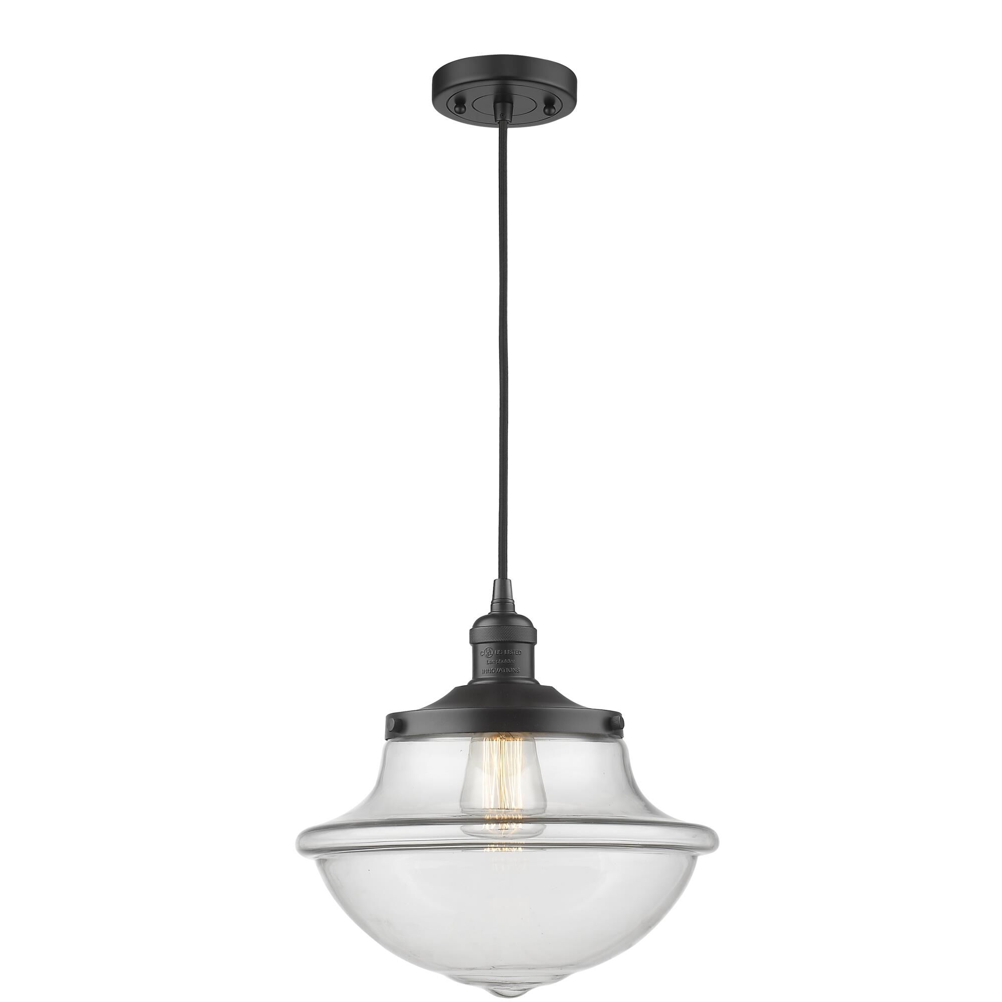 Shown in Matte Black finish and Clear glass