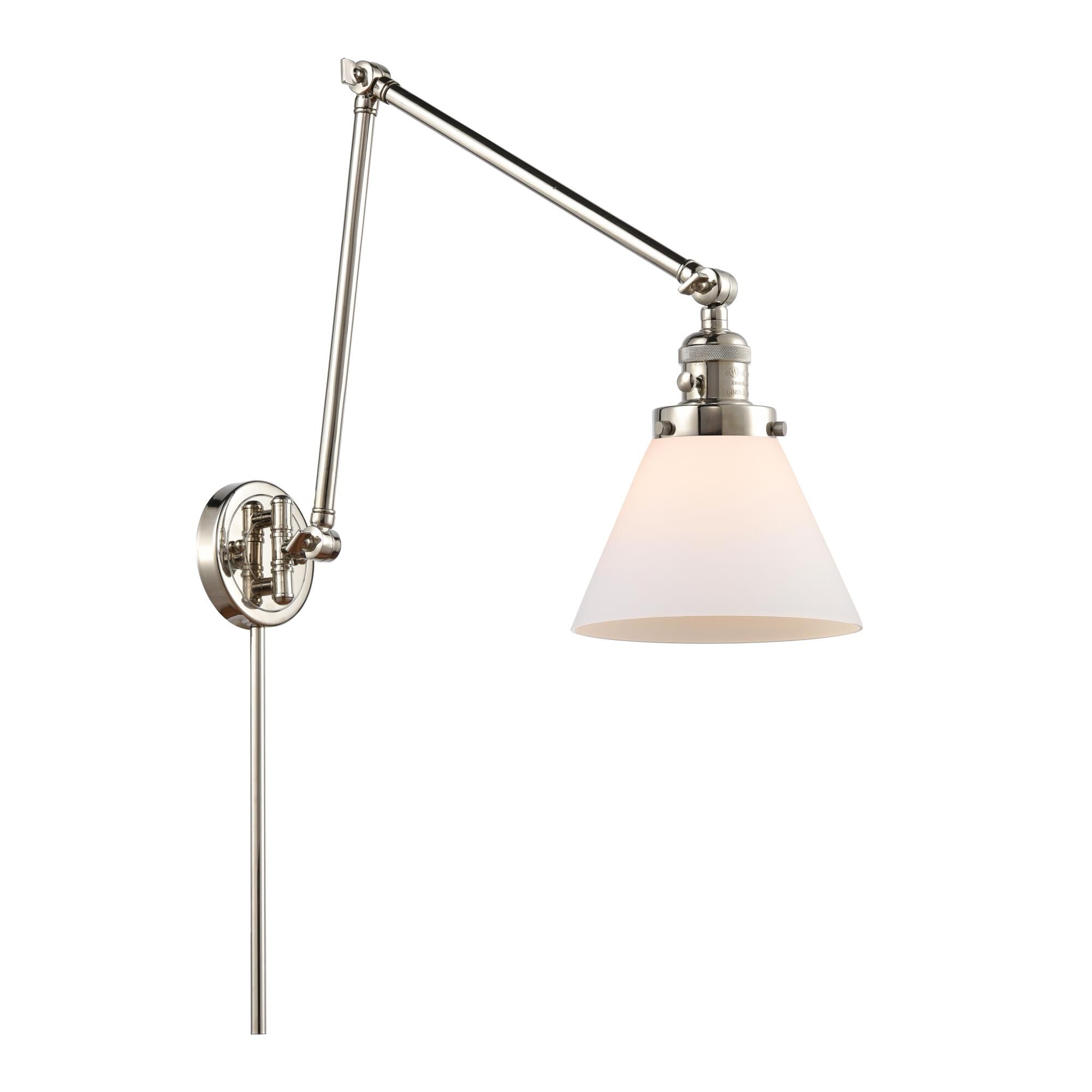 Bruno Marashlian Large Cone LED Wall Swing Lamp by Innovations Lighting