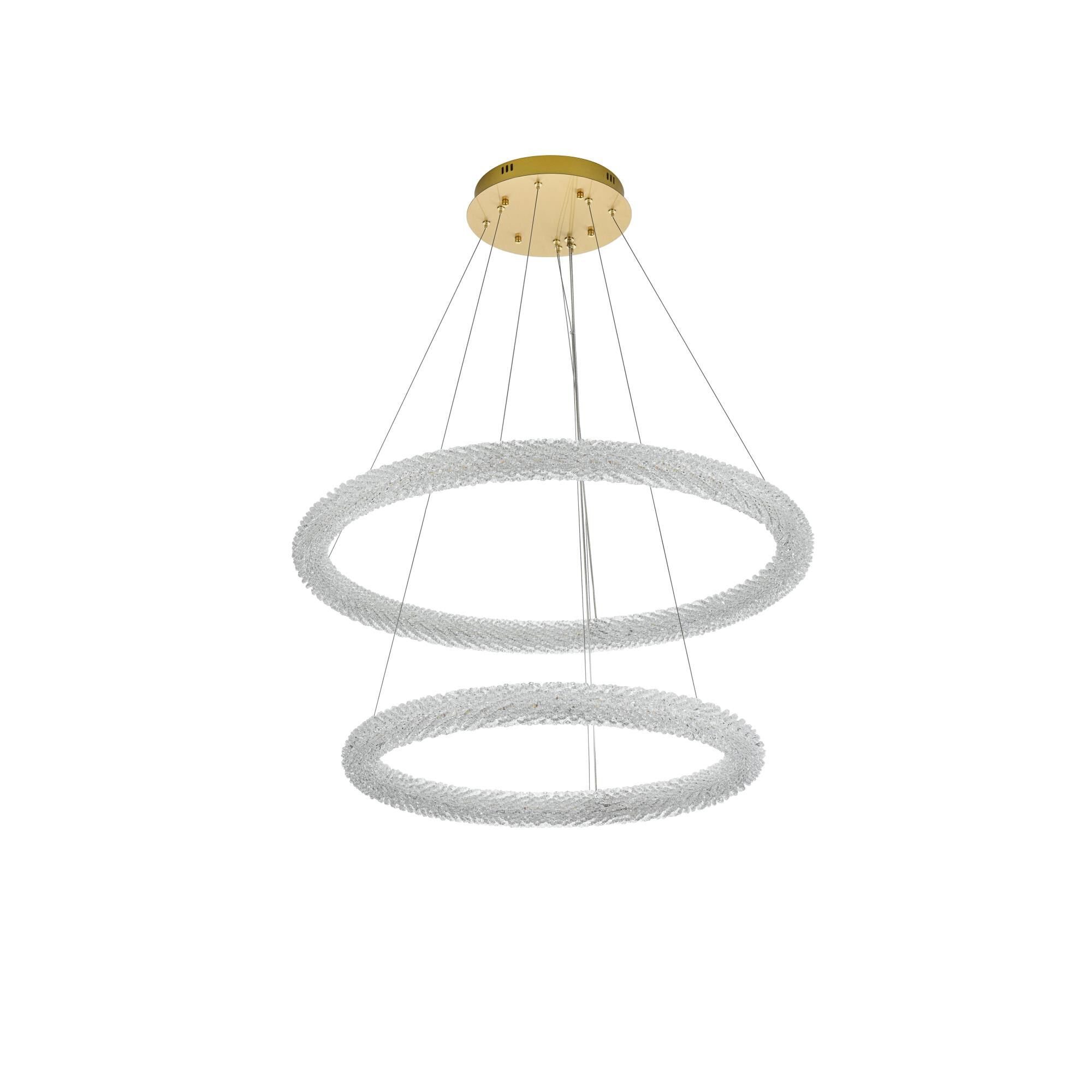 Shown in Satin Gold finish and Rc crystal