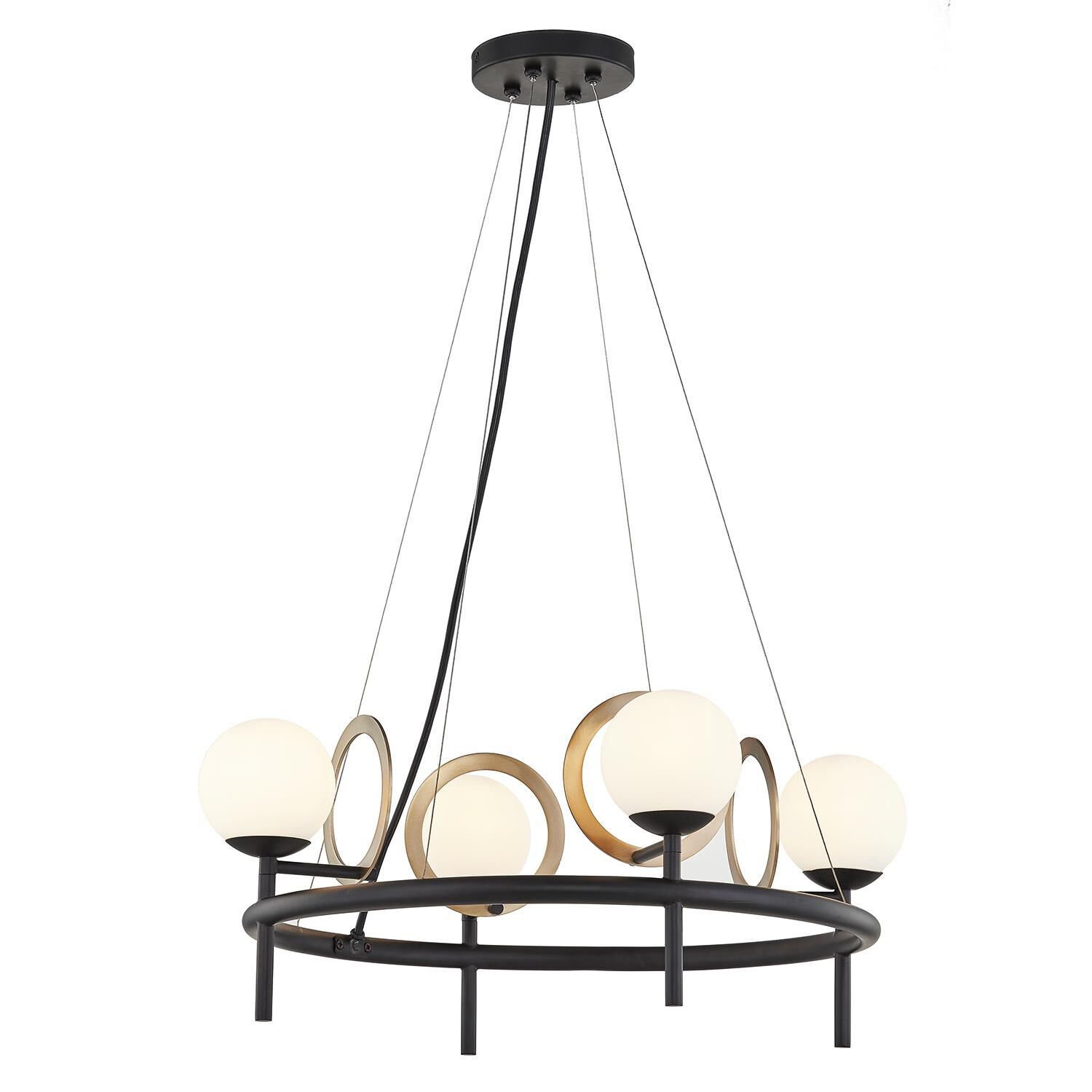 Halo 22 Inch 4 Light LED Mini Chandelier by Justice Design Group - Clearance