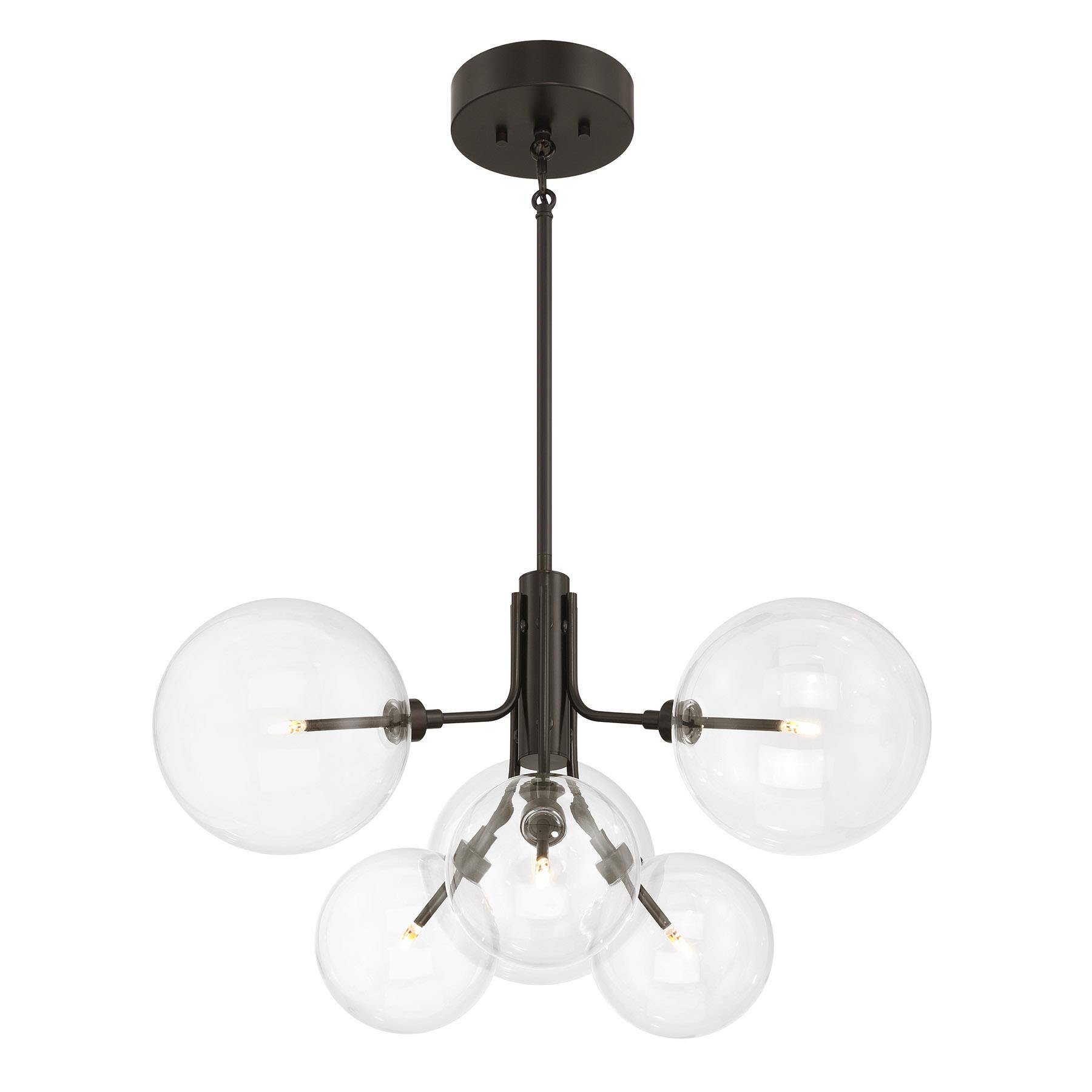 Shown in Oil Rubbed Bronze finish and Clear glass