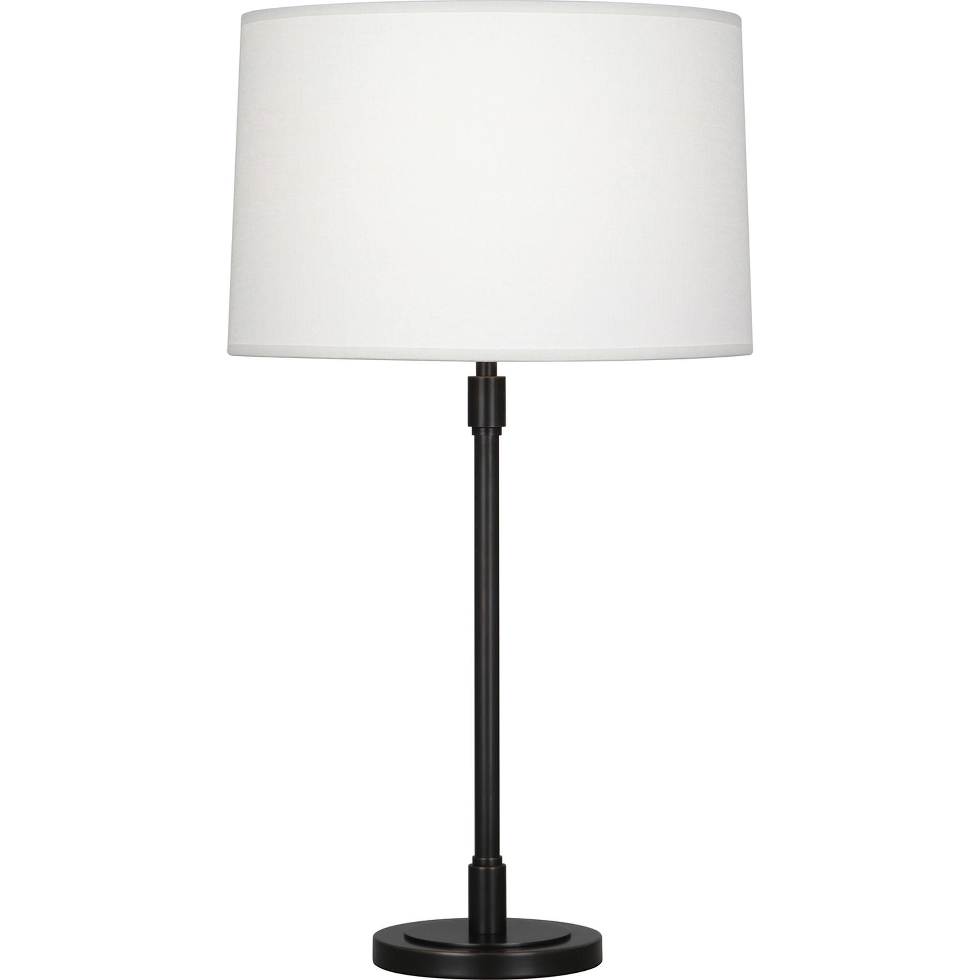 Shown in Deep Patina Bronze  finish and Oyster Linen shade