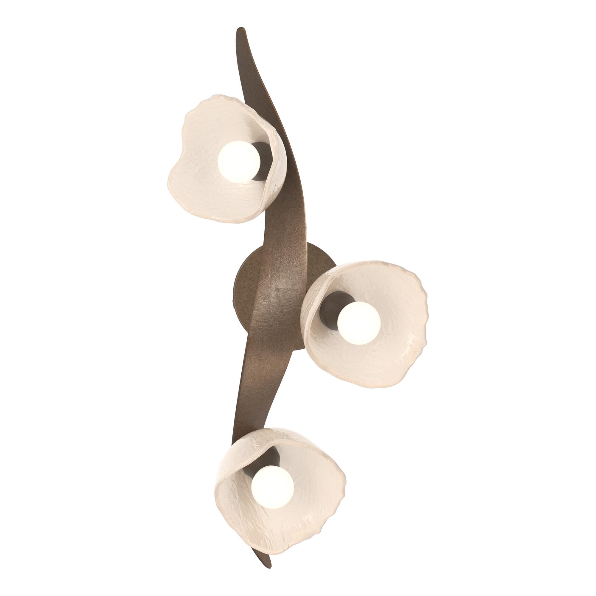 Shown in Bronze finish and Frosted glass