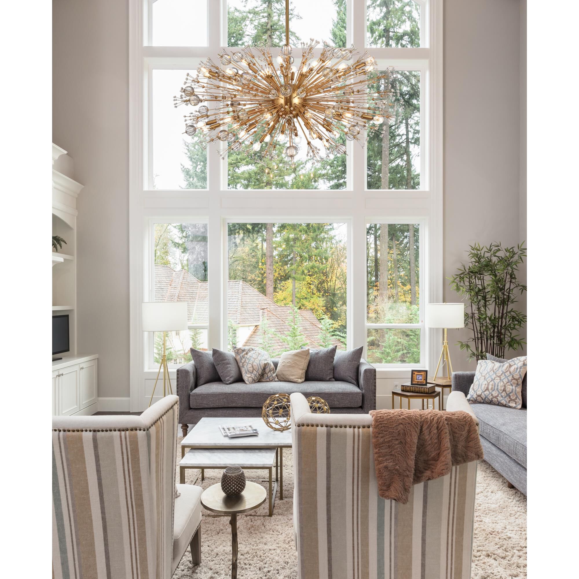 Vera 48 Inch Large Pendant by Elegant Lighting