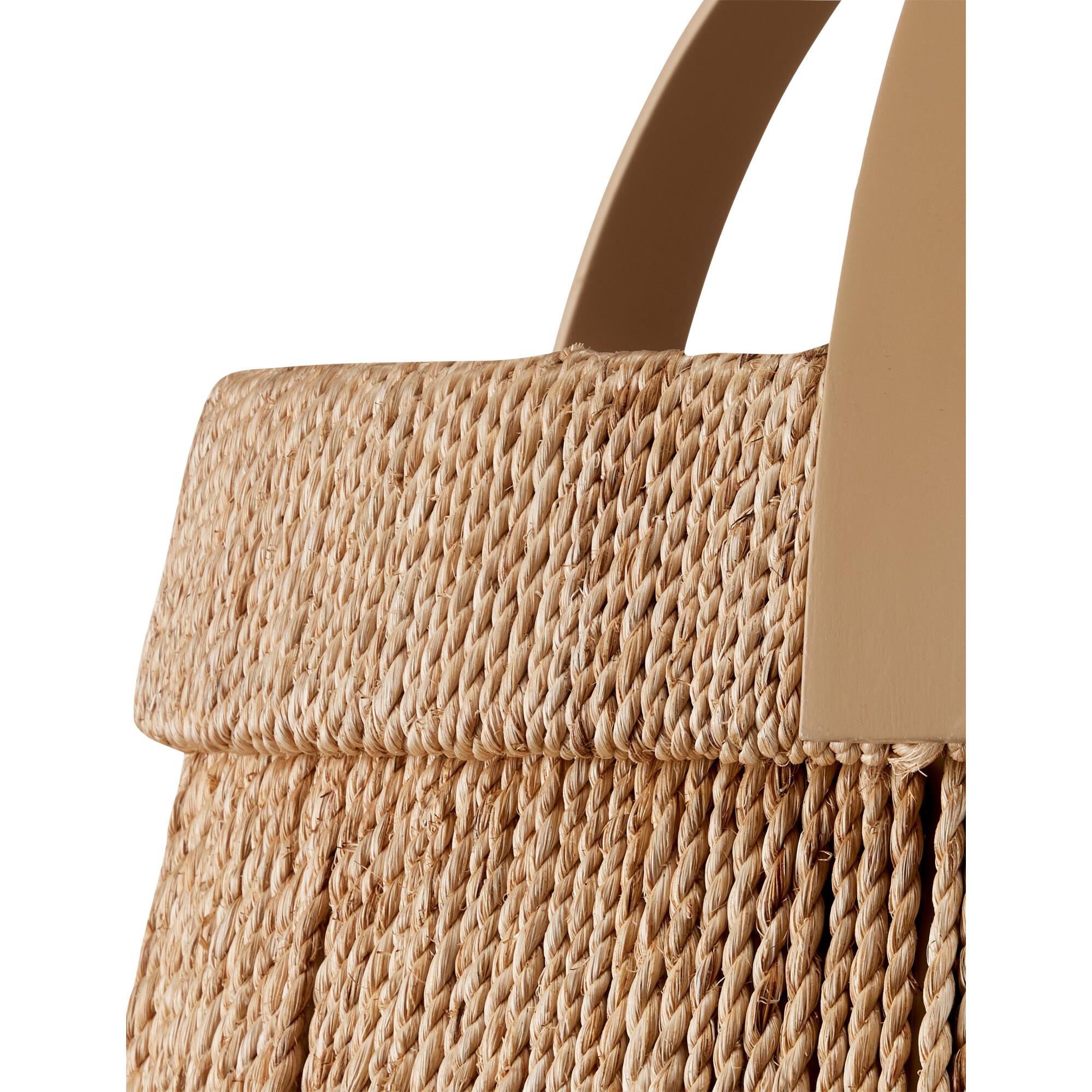 Shown in Natural finish and Abaca Rope shade