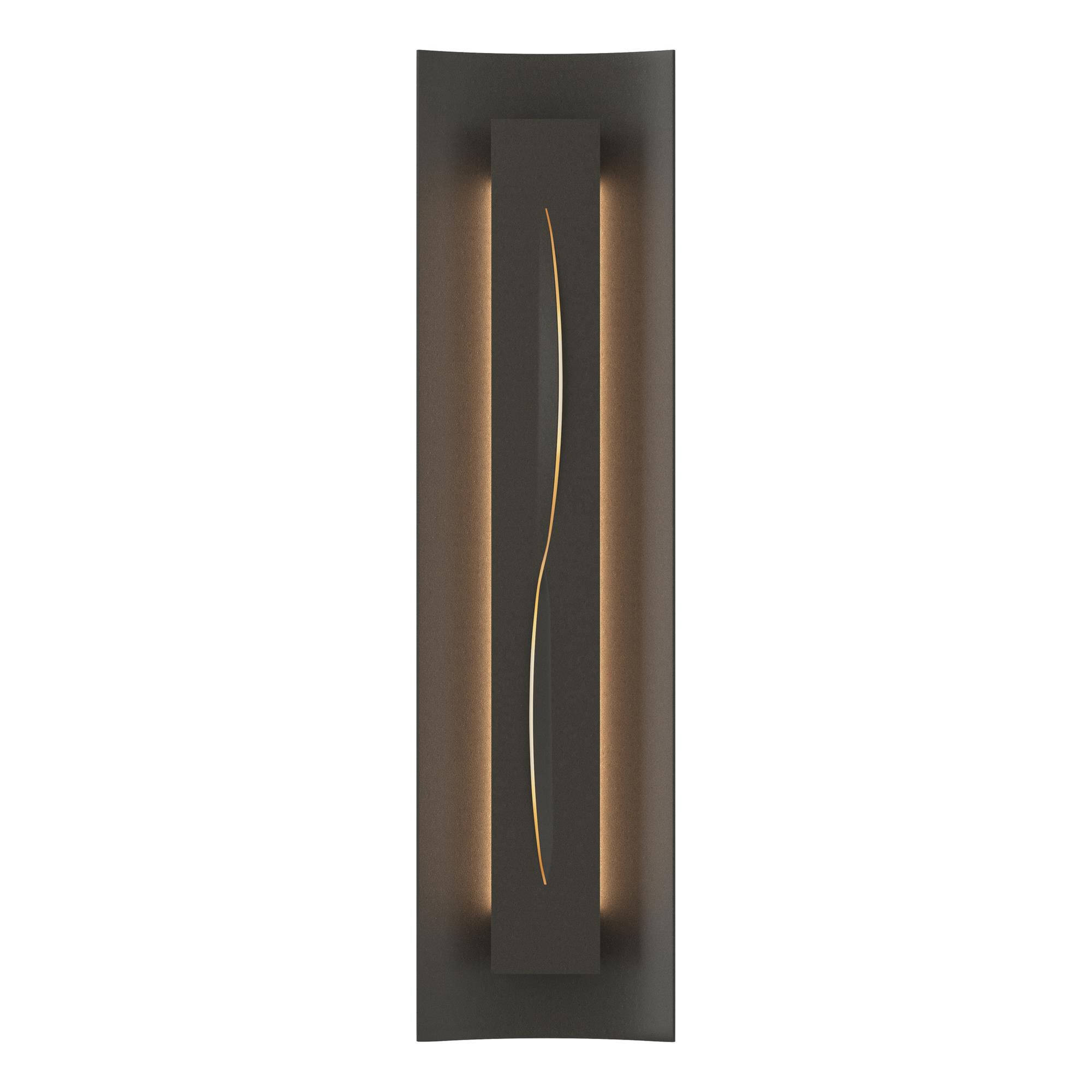 Shown in Dark Smoke finish and Ivory Art  glass