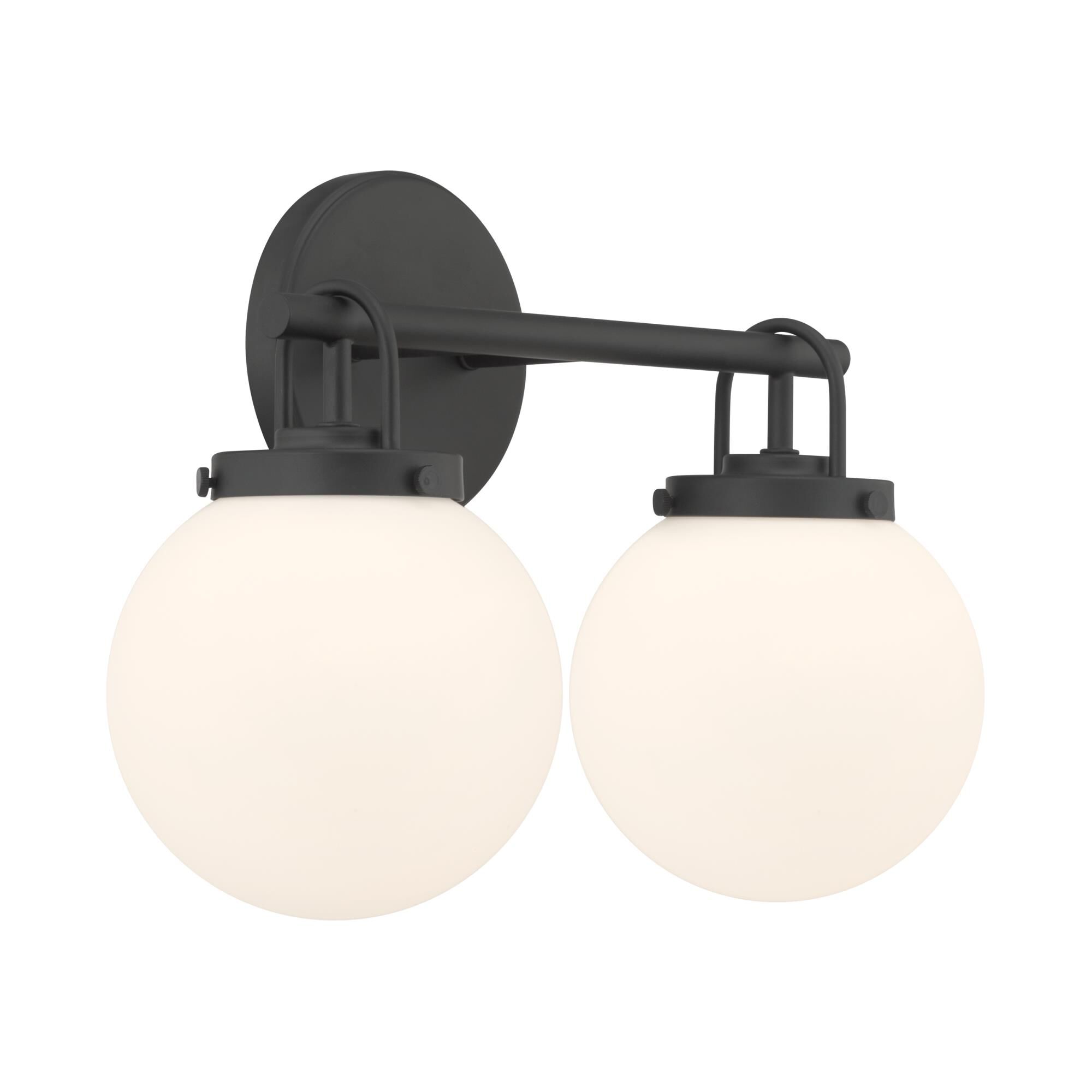 Shown in Dark Matte Black finish and Etched White glass