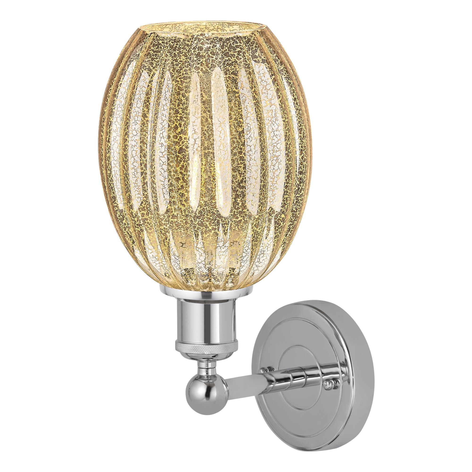 Shown in Polished Chrome finish and Mercury glass